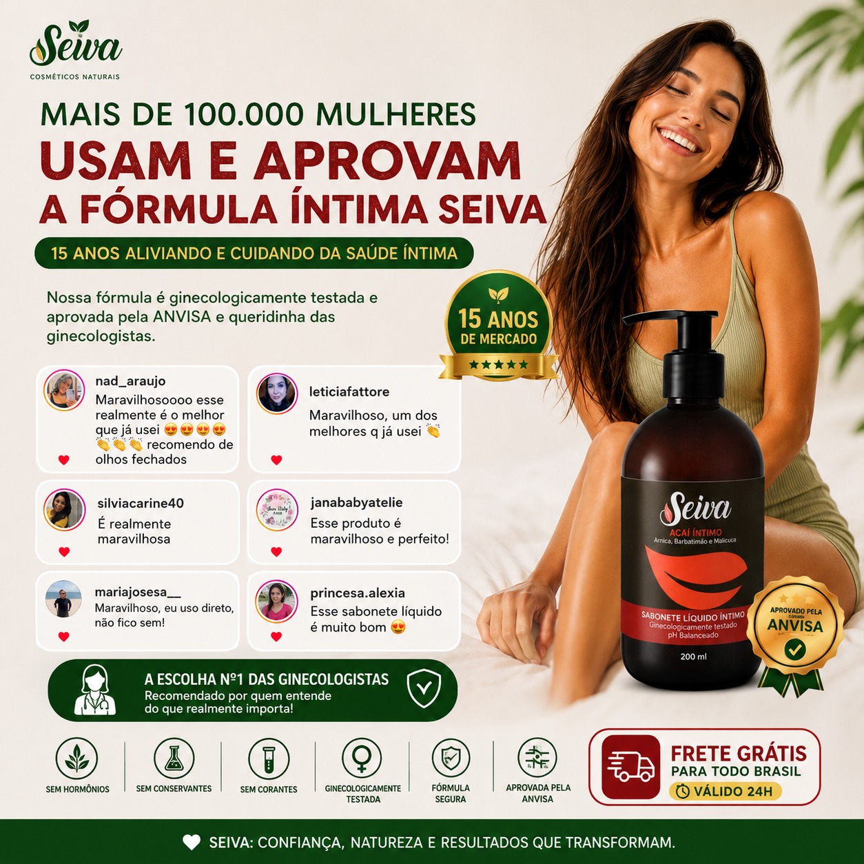Seiva Cosméticos Naturais Artesanais Facebook ad