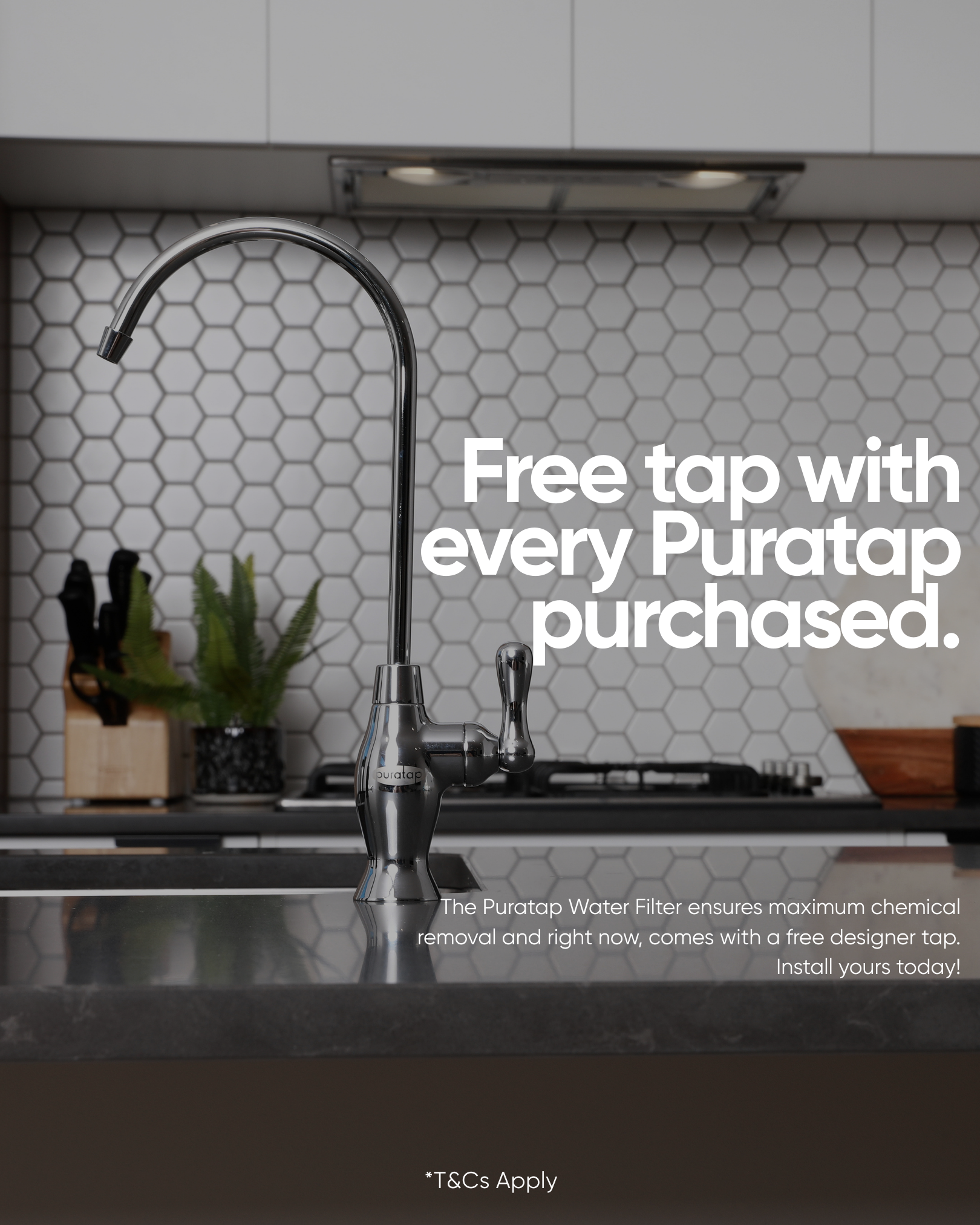 Puratap Water Filters Facebook ad from Jan 19, 2026