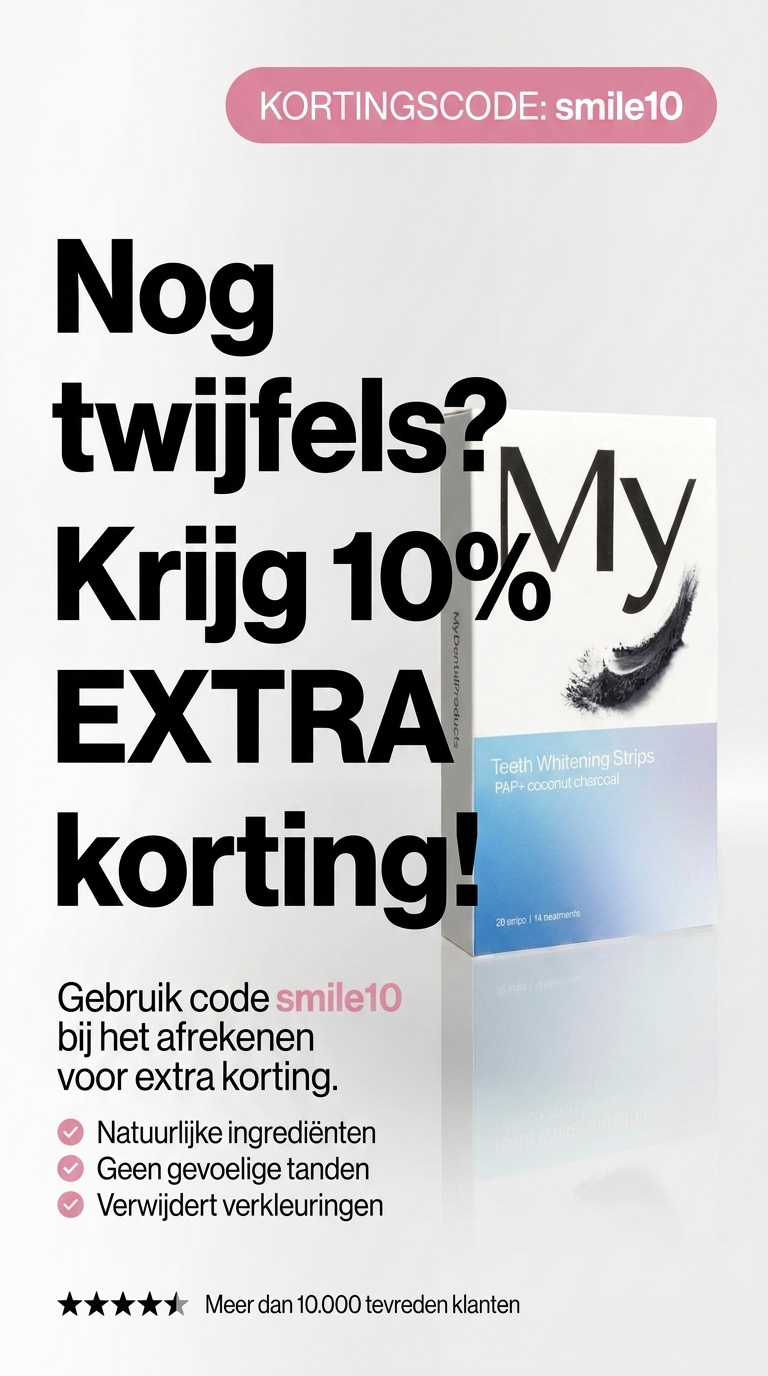 Mydentalproducts Facebook ad: Smile10 voor extra -10%