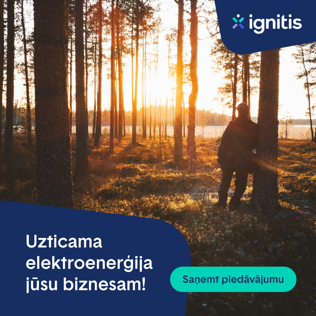 Ignitis Group Latvija Facebook ad from Jul 22, 2026