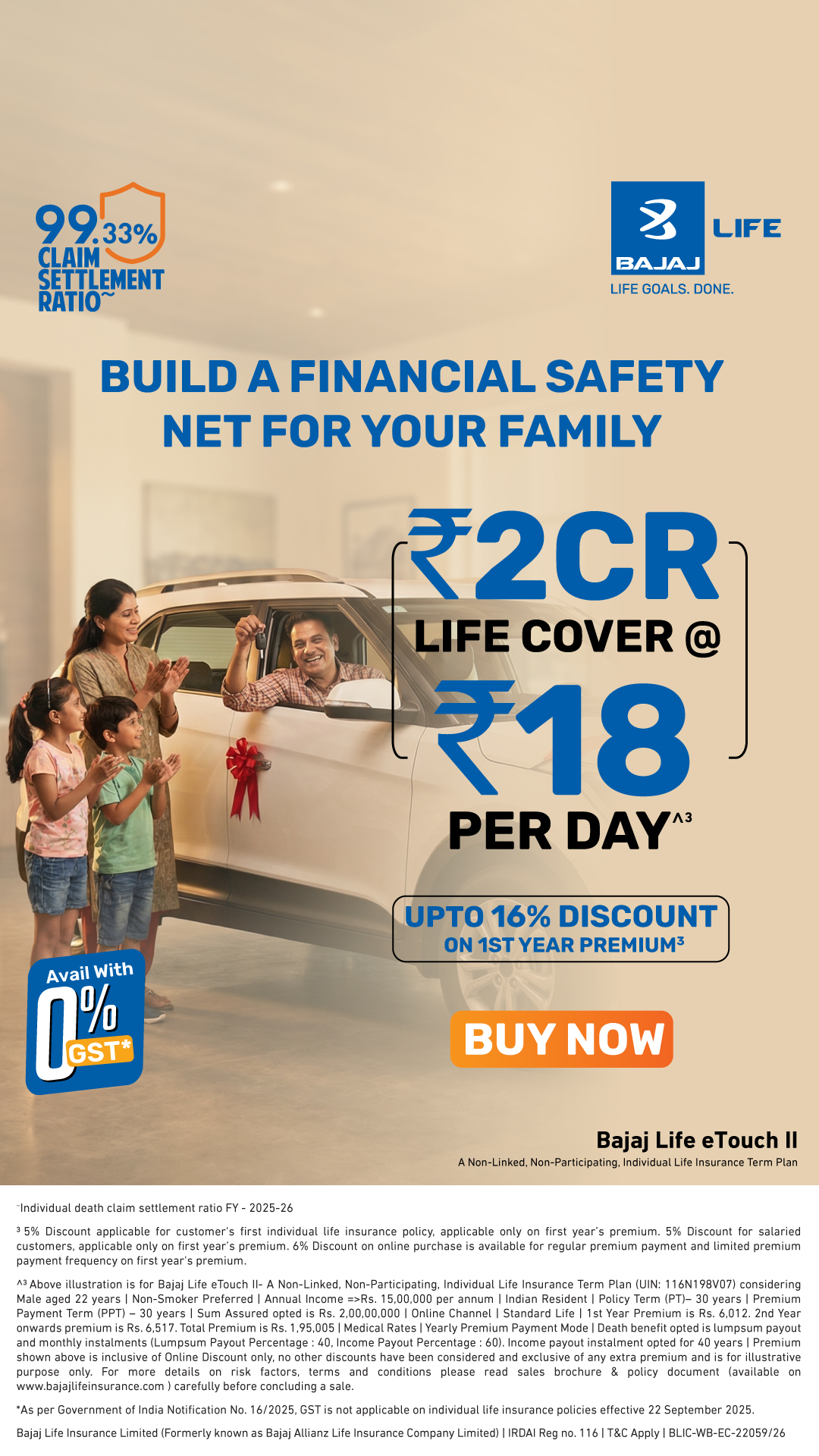 Bajaj Life Facebook ad