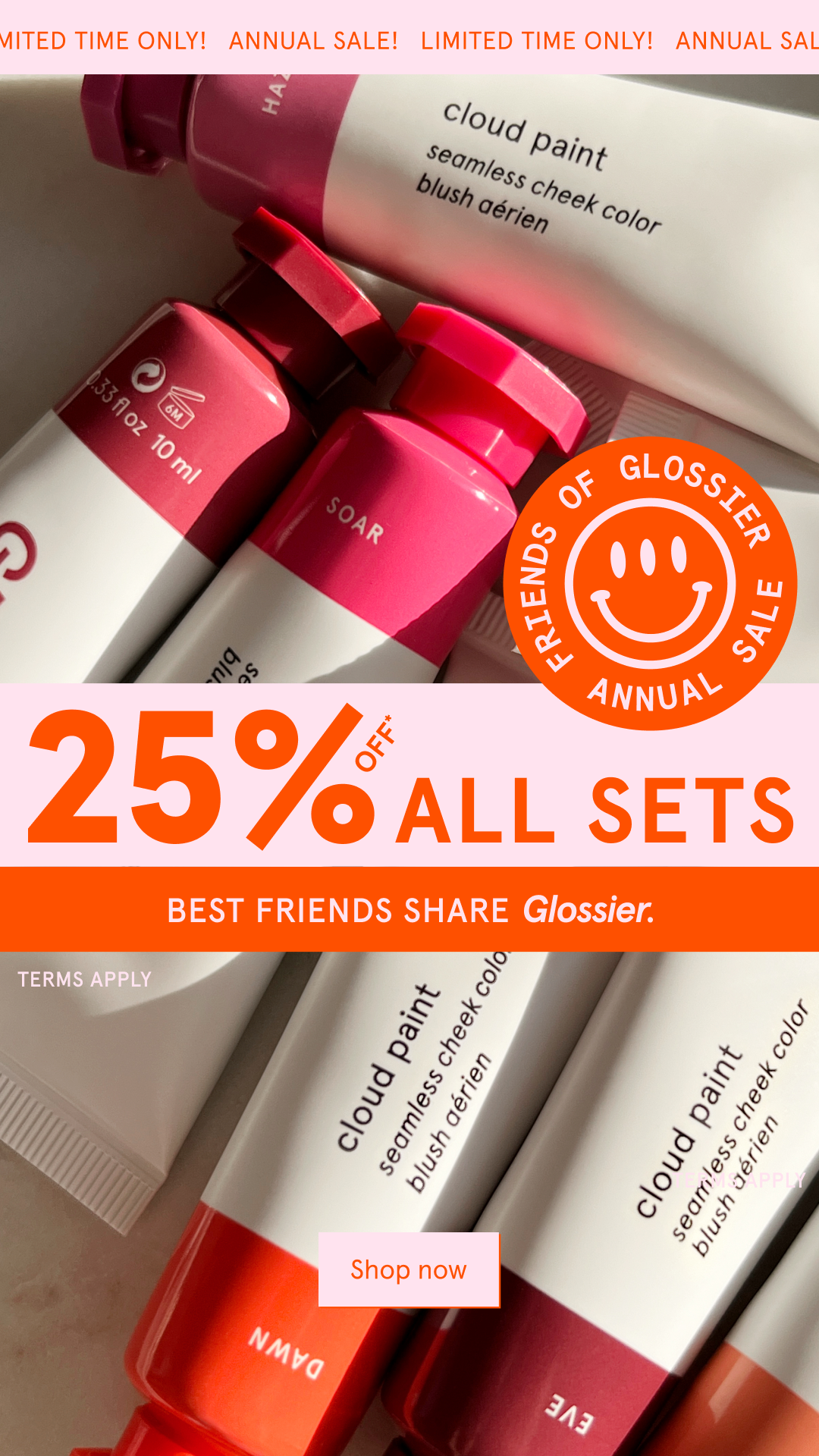 Glossier Facebook ad