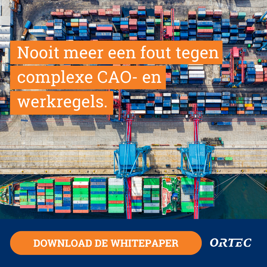 ORTEC Workforce Management Facebook ad: Nooit meer een fout tegen complexe CAO- en werkregels.