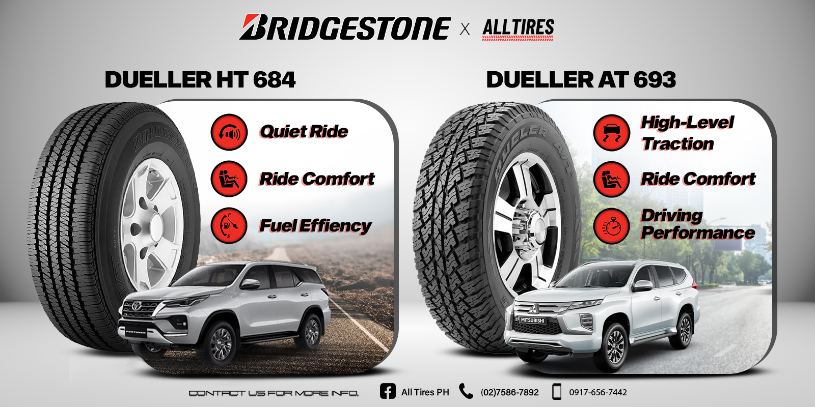 All Tires PH Facebook ad: Bridgestone Tires