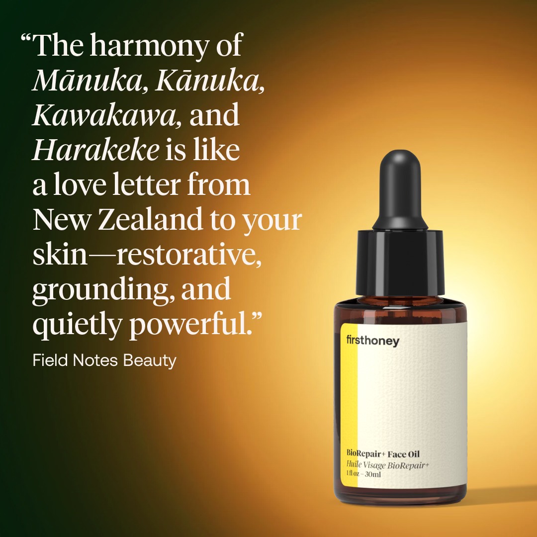 First Honey Facebook ad: BioRepair+ Face Oil