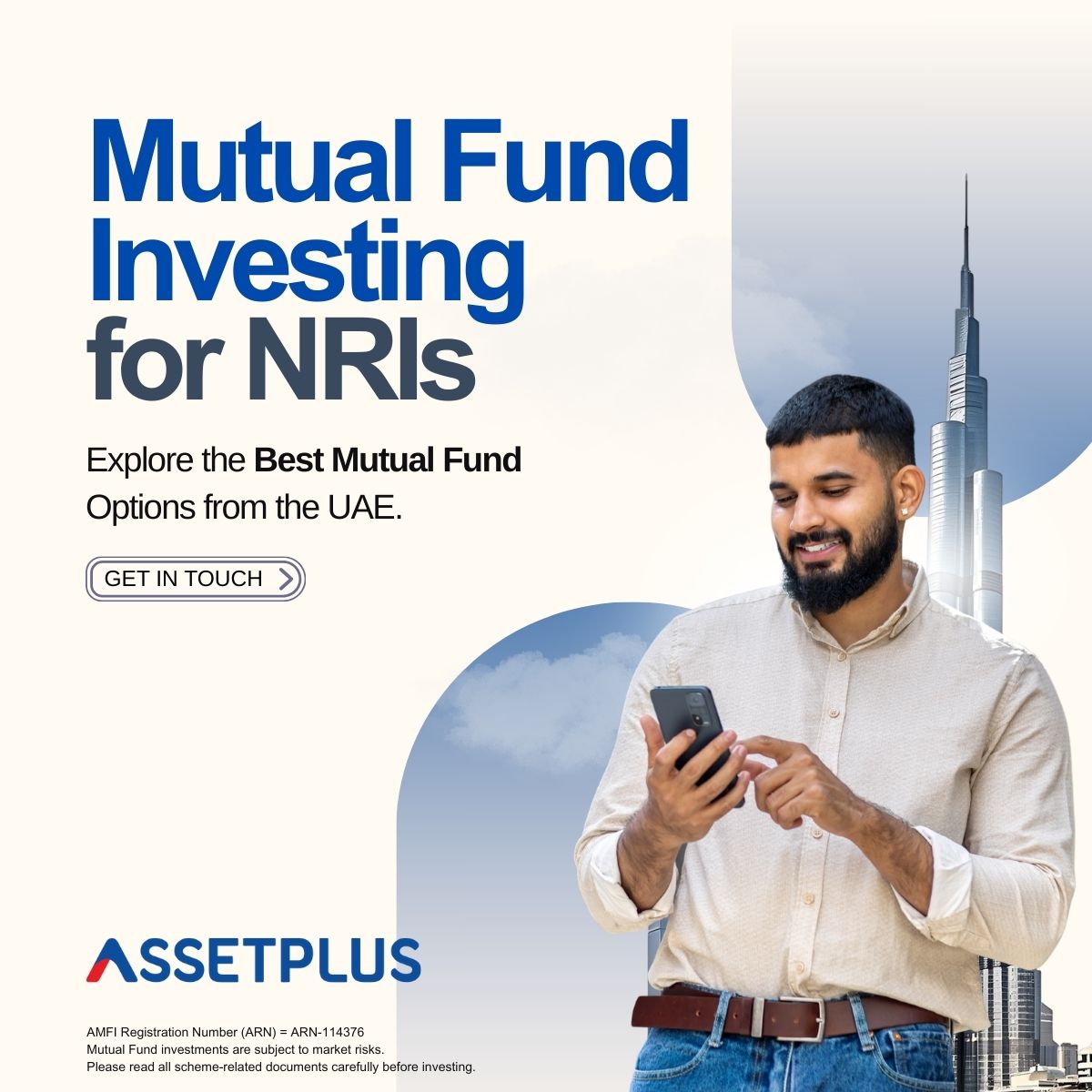 Asset Plus NRI Facebook ad: NRI Mutual Fund Options from UAE