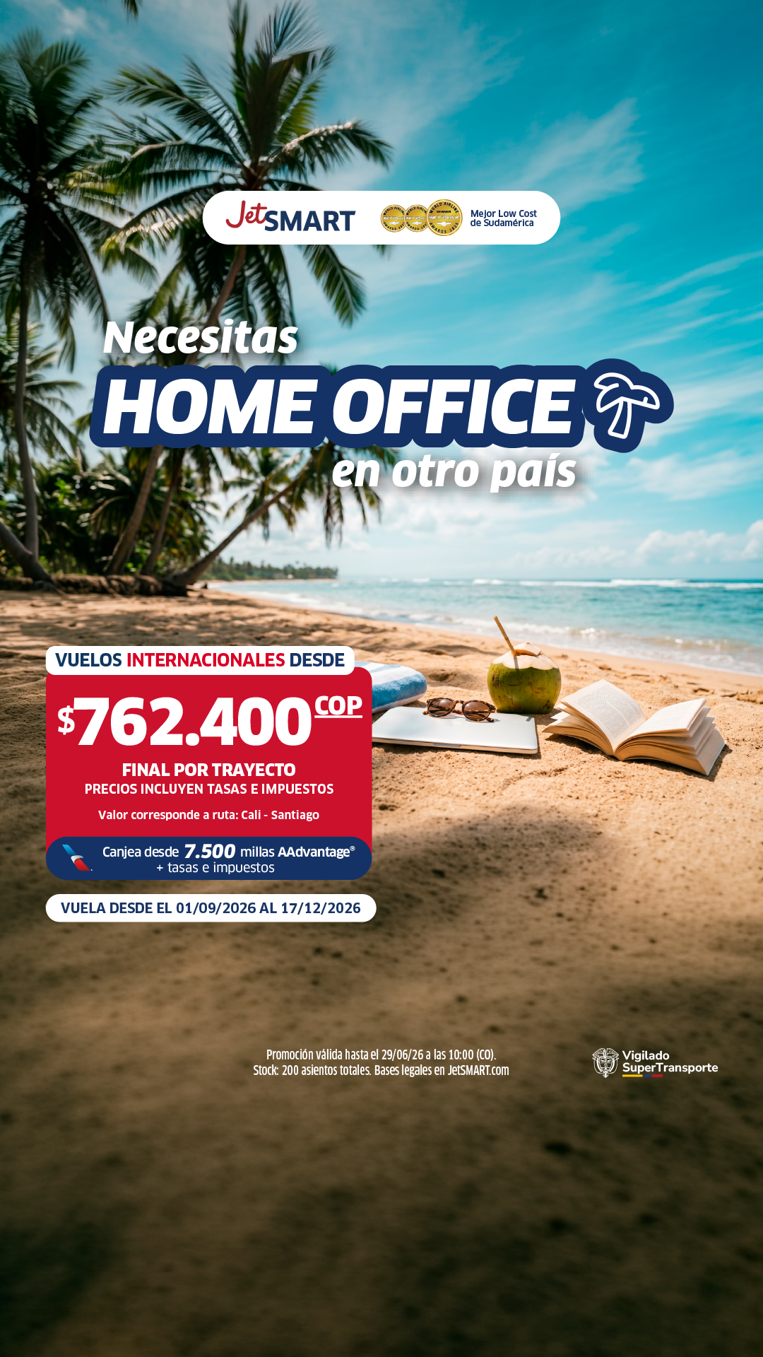 Jetsmart CO-Español Facebook ad