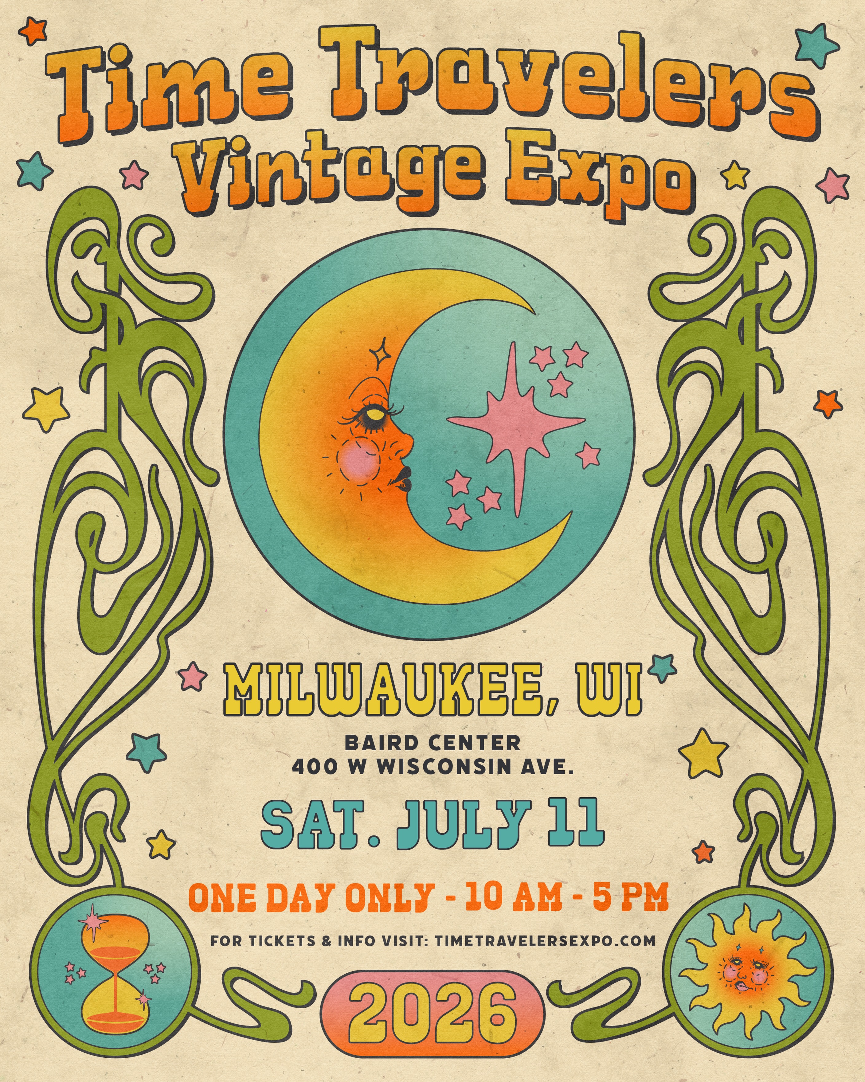 Time Travelers Vintage Expo Facebook ad