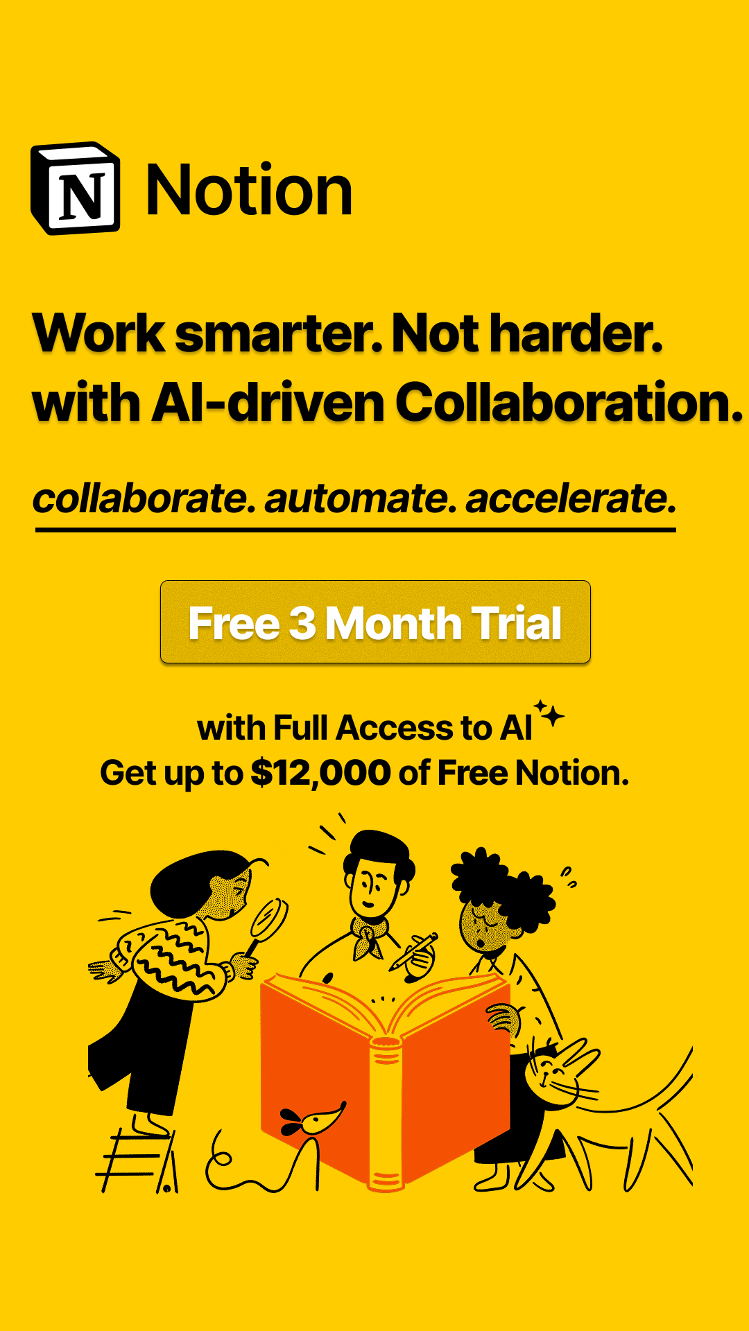 Notion Facebook ad