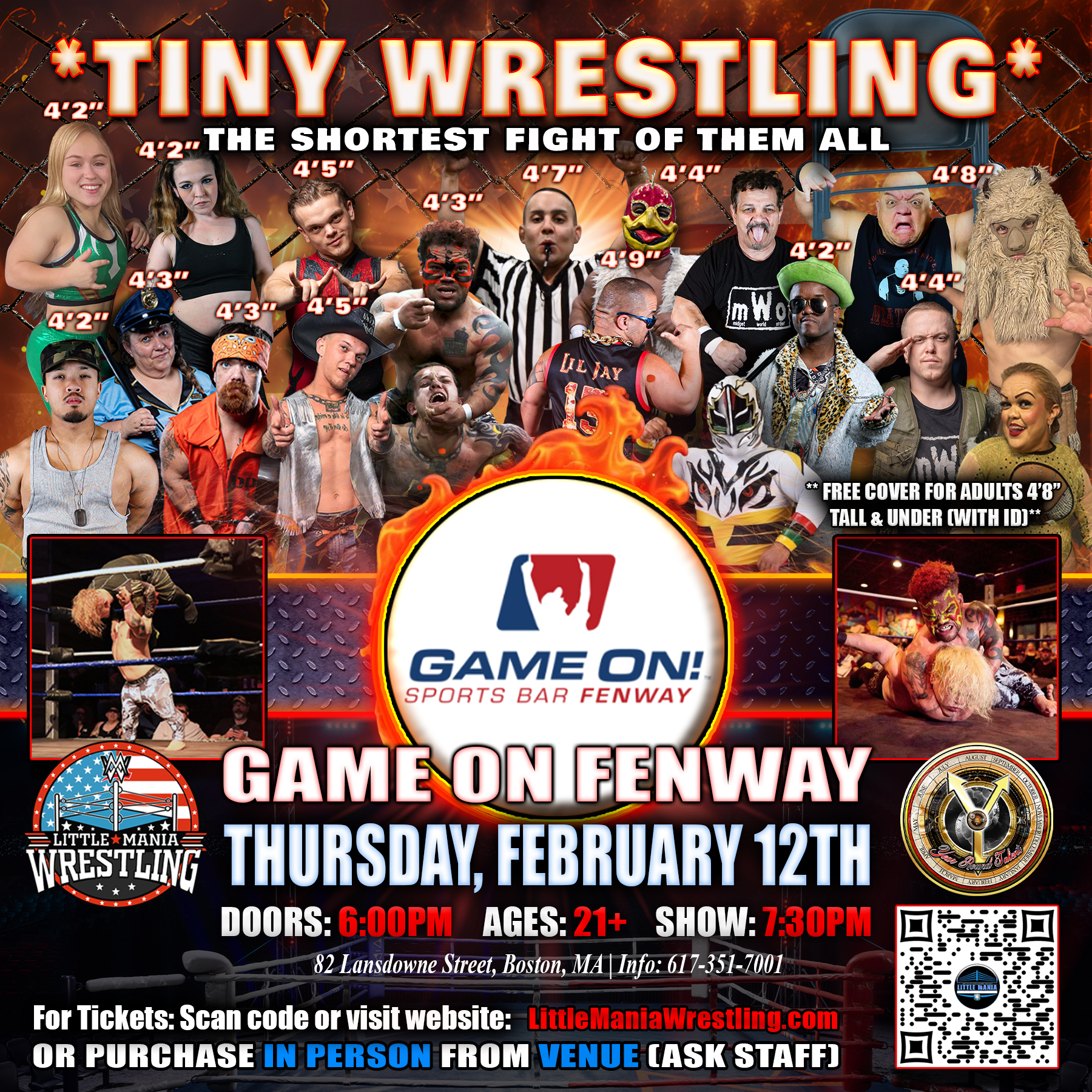 Little Mania Wrestling Facebook ad