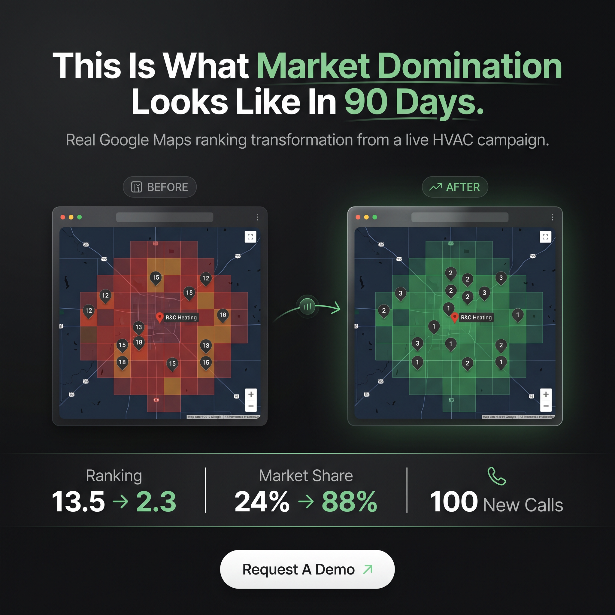 Forged Reach Facebook ad: What Happens When You Dominate Google Maps