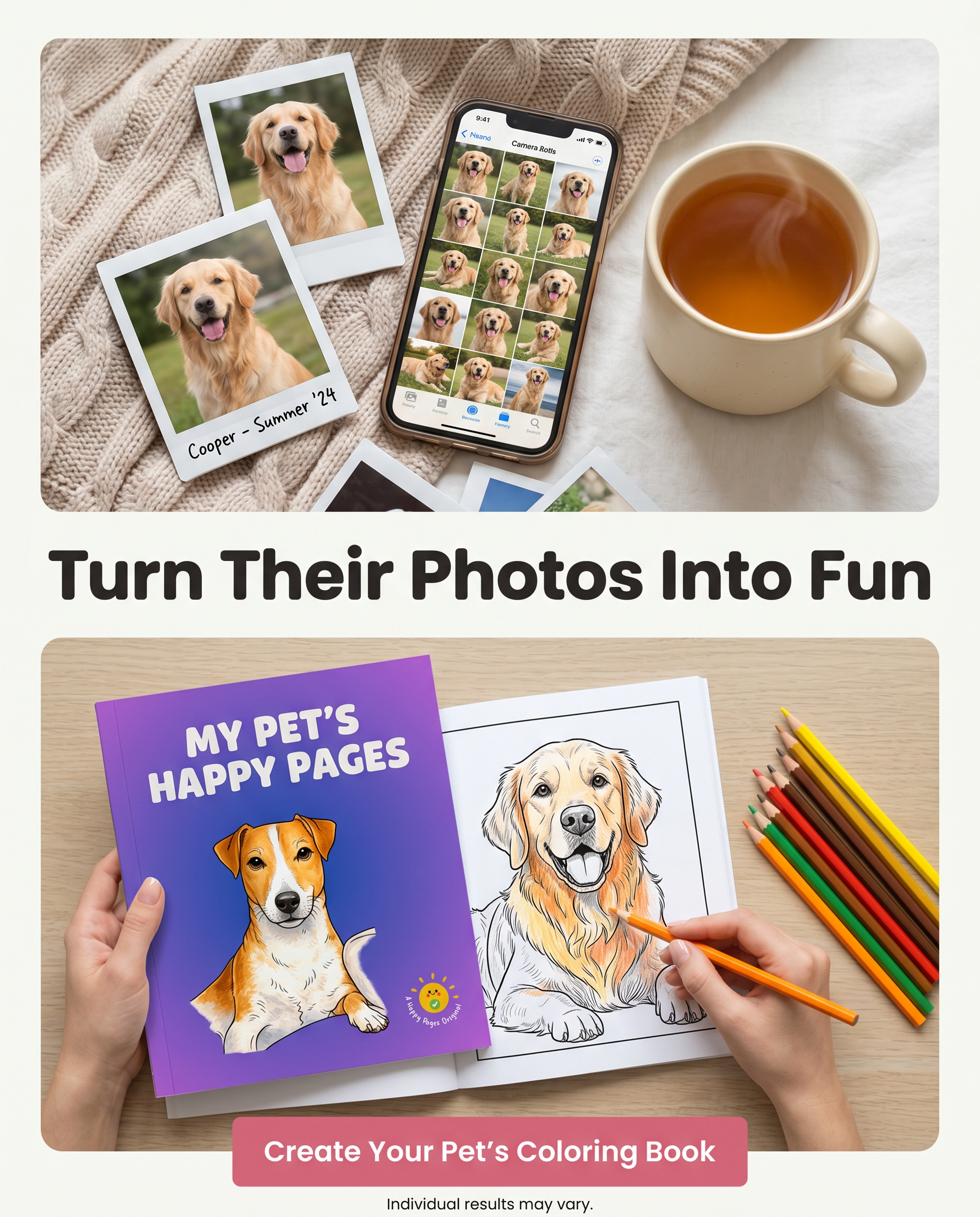 Happy Pages Facebook ad