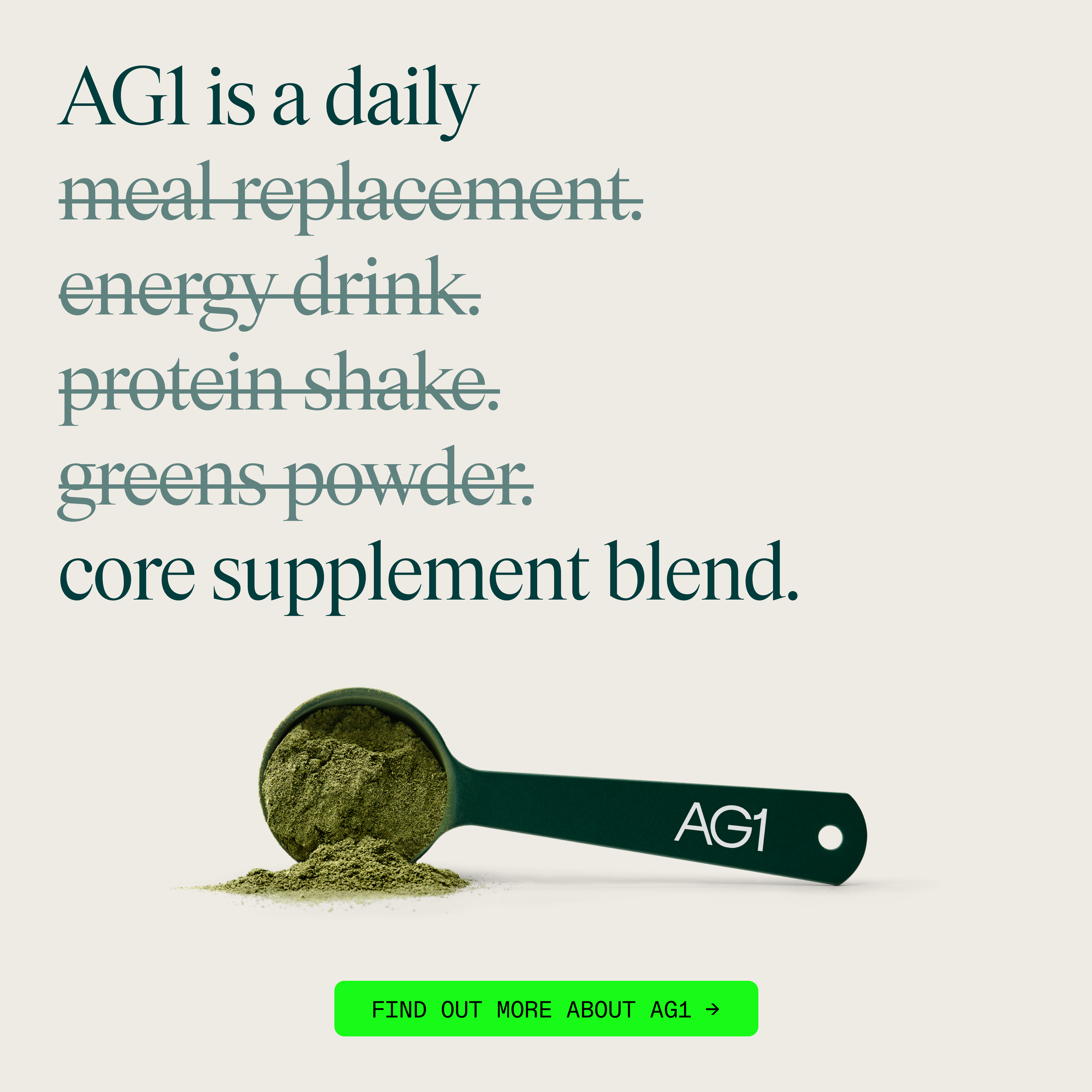 AG1 by Athletic Greens Facebook ad