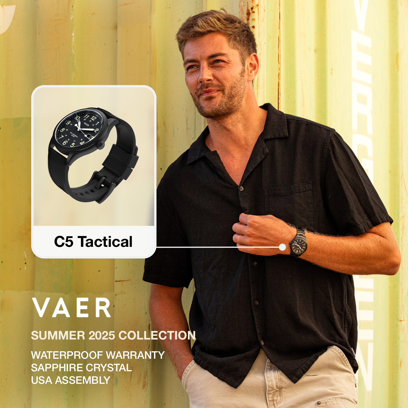 Vaer Watches Facebook ad