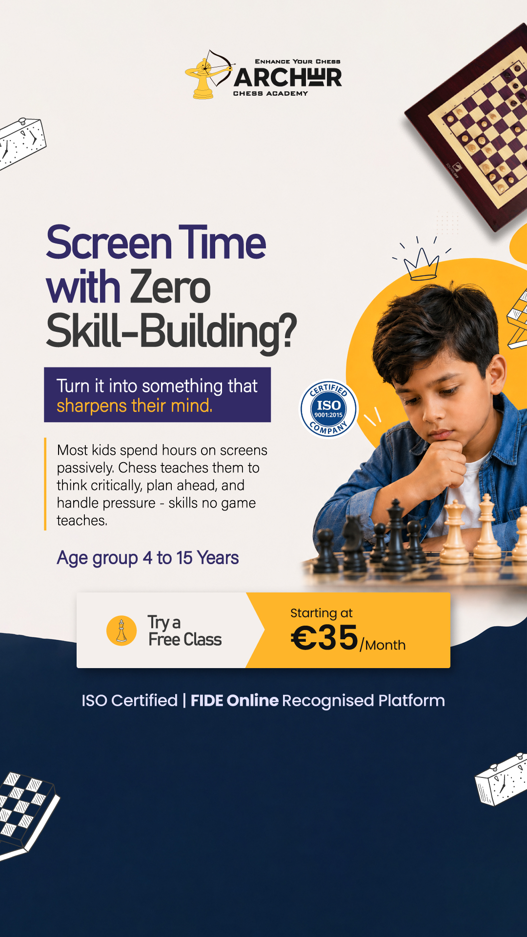 Archer Chess Academy Facebook ad