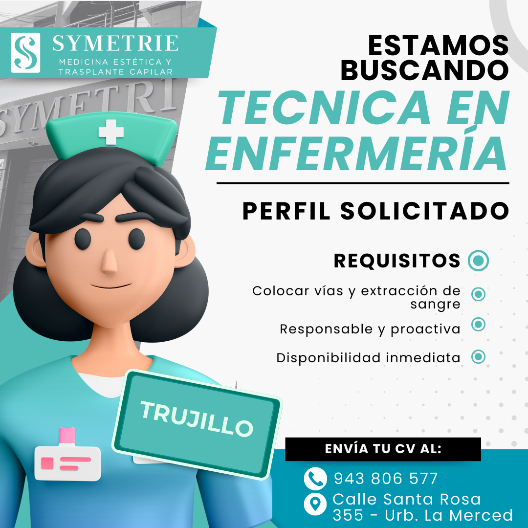 Symetrie Medicina Estetica y Trasplante Capilar Facebook ad: Postula hoy