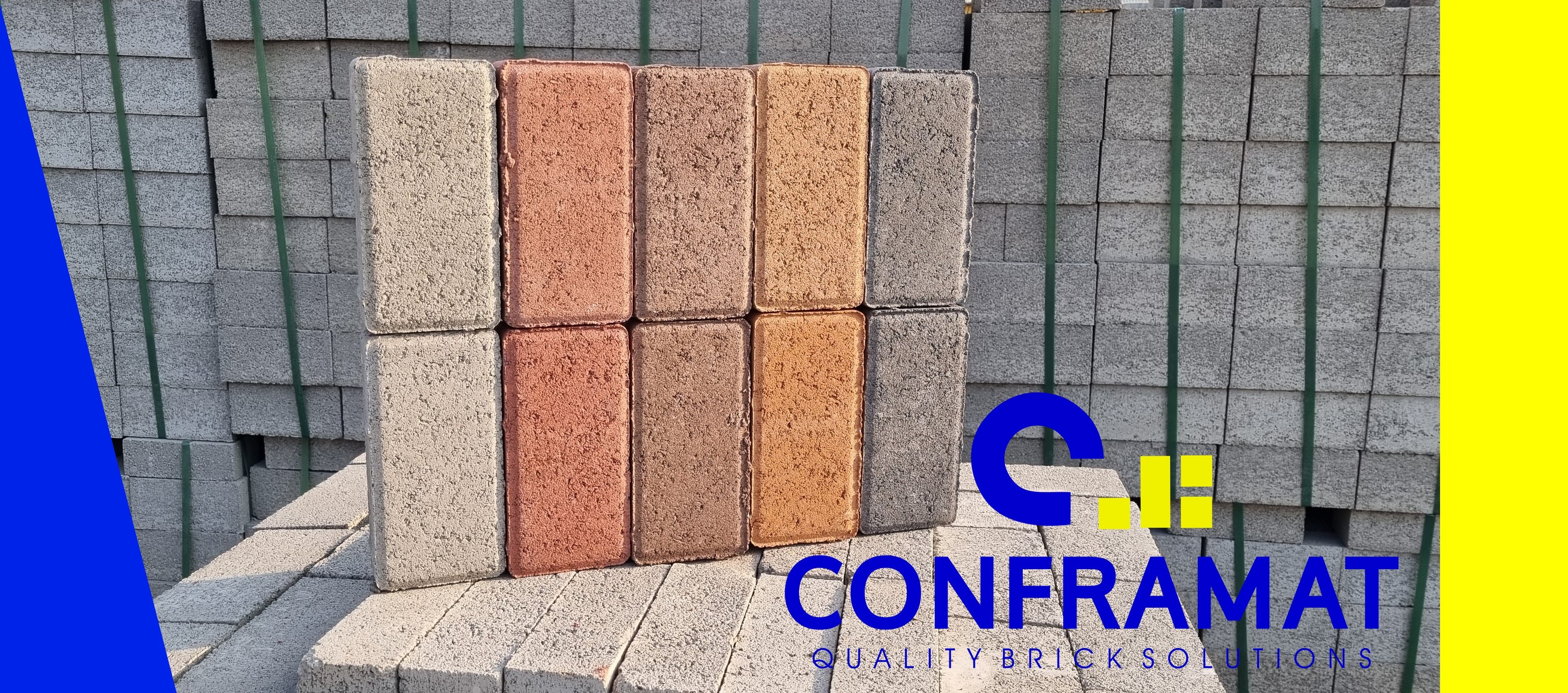 CONFRAMAT BRICKS (Pty) Ltd Facebook ad: Paving and Building bricks directly from the factory.