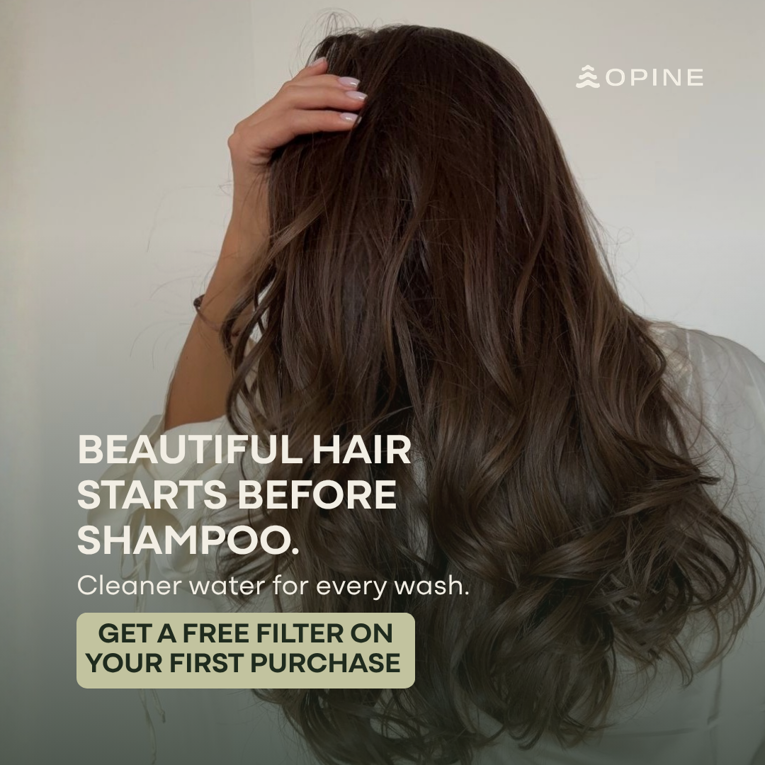 OPINE WAY Facebook ad: Try OPINE Filtered Shower Head