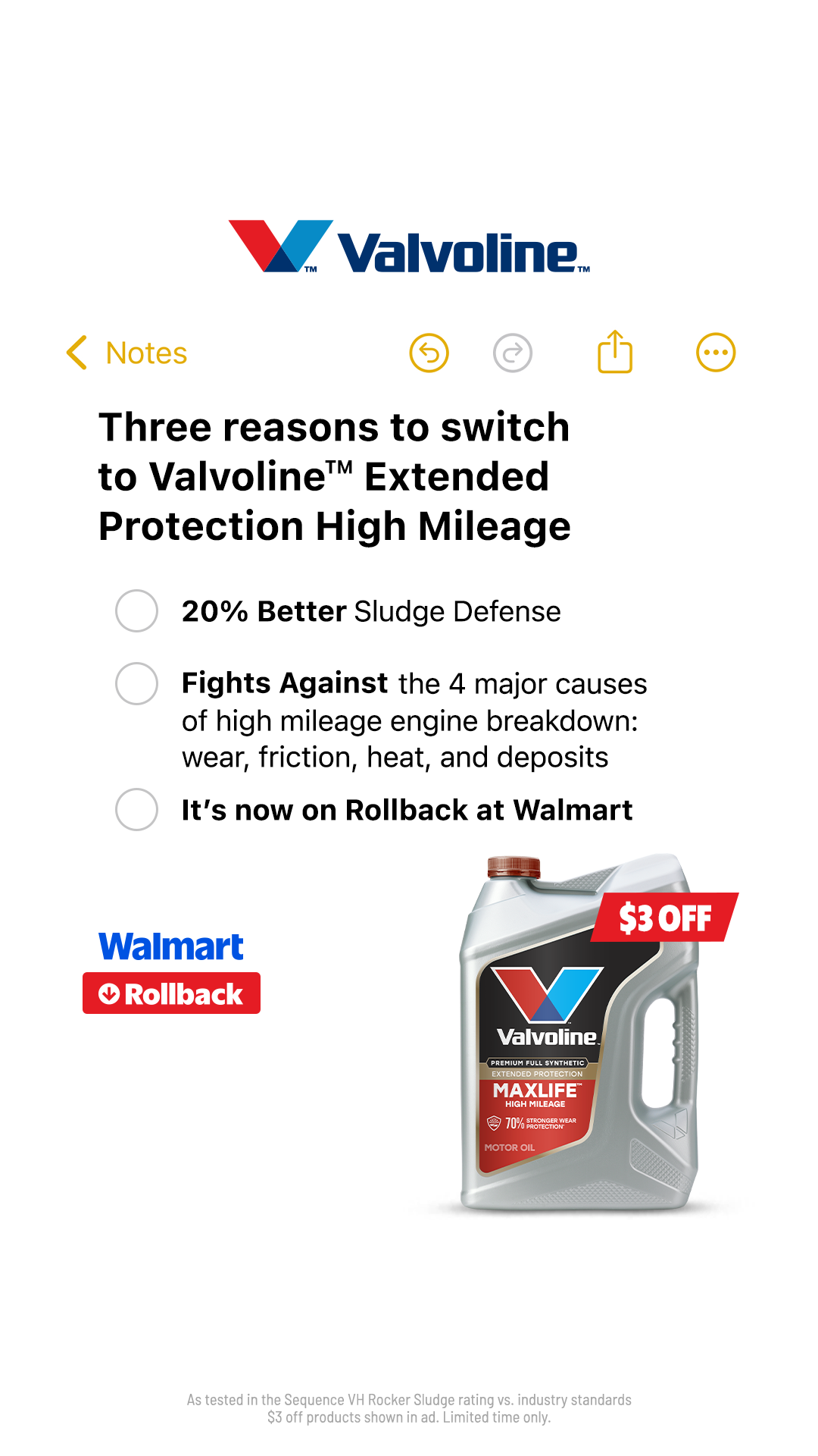Valvoline Global Operations Facebook ad from Apr 10, 2026