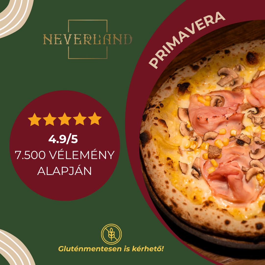 Neverland Bar • Escape Room • Pizzeria Facebook ad: Megnézem, ráharapok!