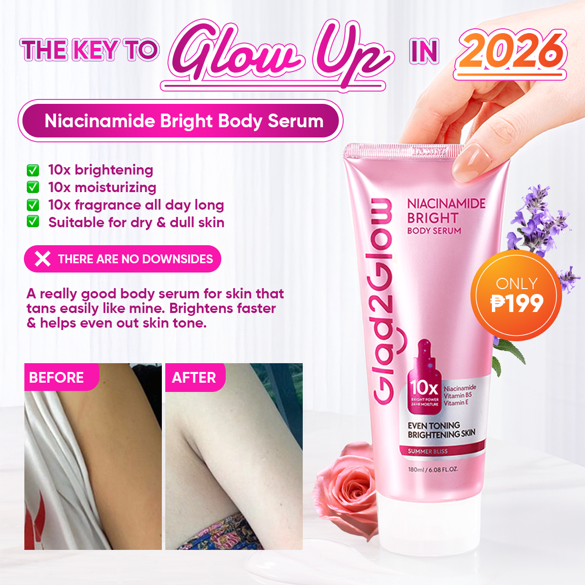 Glad2Glow'Philippines Facebook ad
