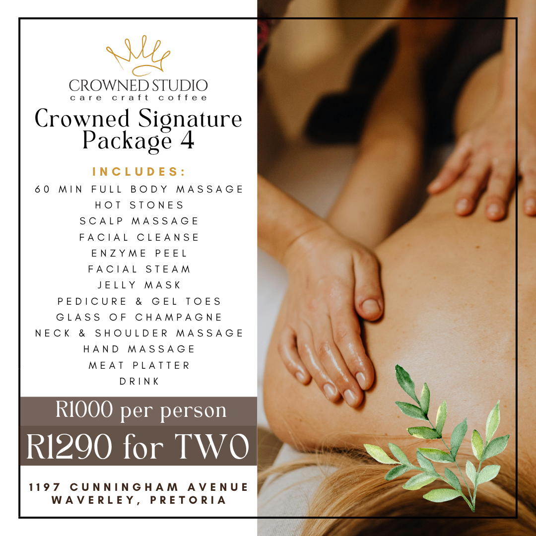 Crowned Salon & Spa - Pretoria Facebook ad: Super Spa Special - Pamper Promo