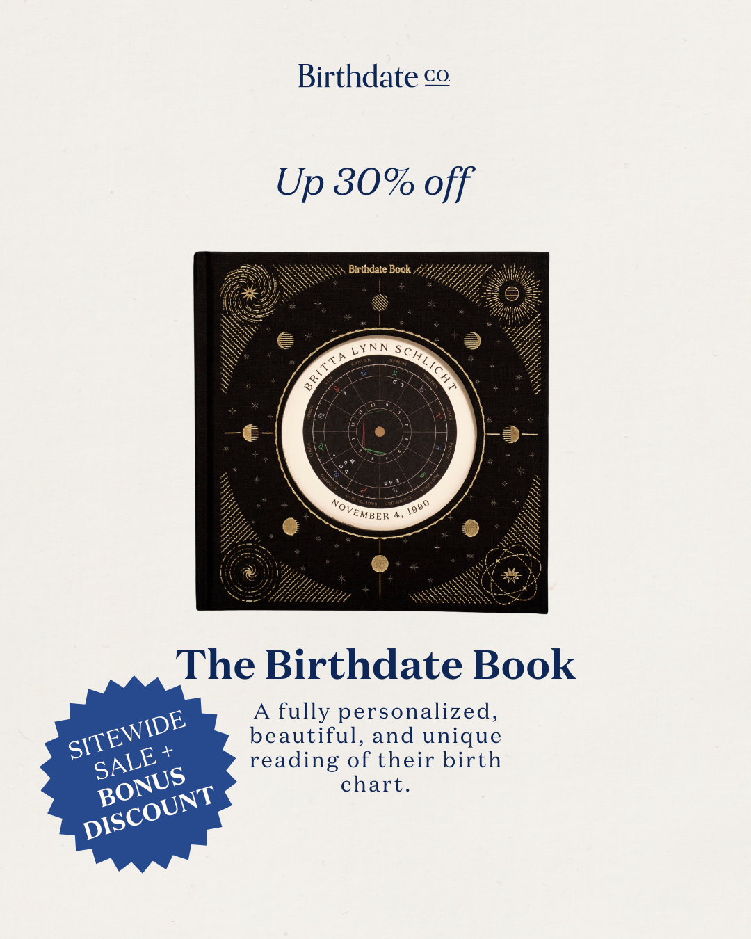 Birthdate Co Facebook ad
