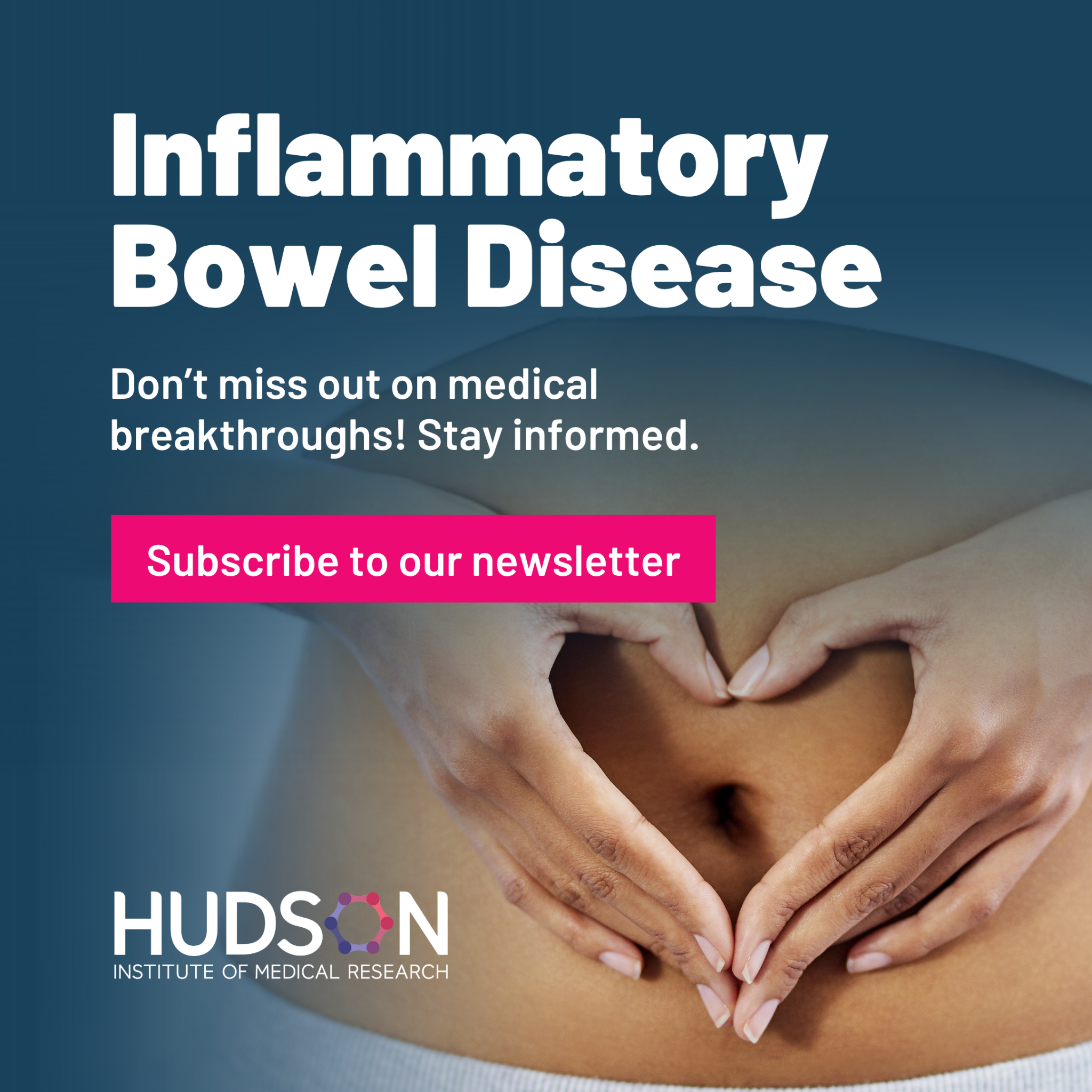 Hudson Institute of Medical Research Facebook ad: IBD Research