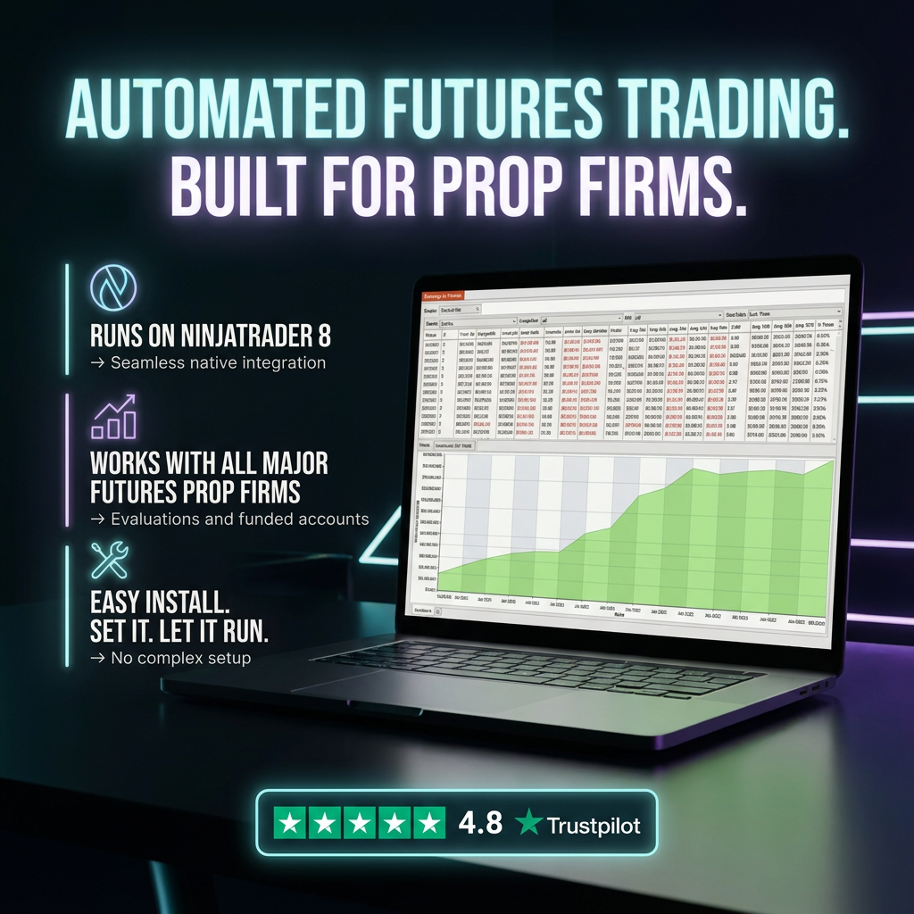 EnigmaX Algo Facebook ad: Automated futures trading built to support prop firm…