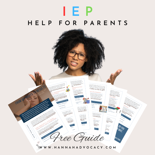 Hannah Educational Advocacy and Consultation Facebook ad: FREE Tips for IEP Advocacy