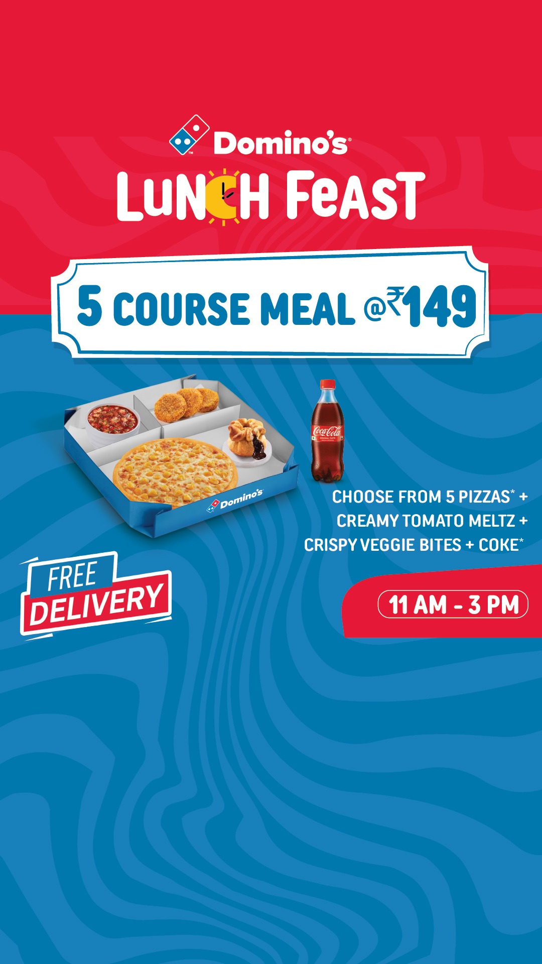 Domino's Pizza India Facebook ad from Nov 21, 2025