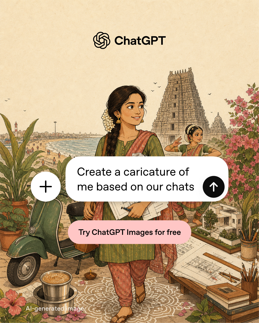 ChatGPT Facebook ad
