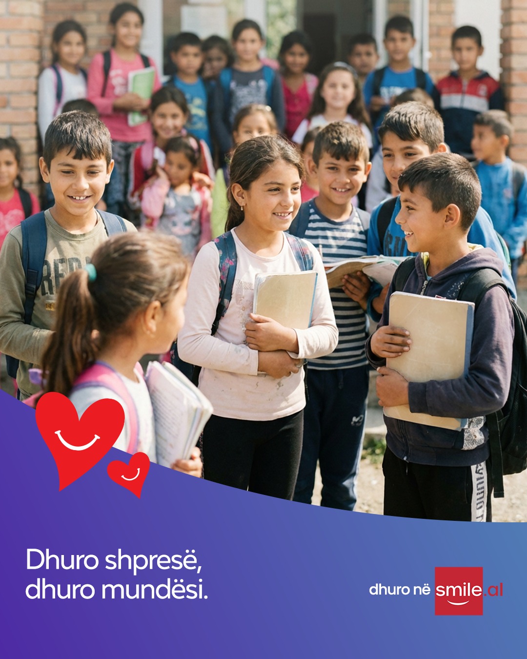 smile.al Facebook ad: Integrimi dhe barazia për fëmijët rom kërkon mbështetje…