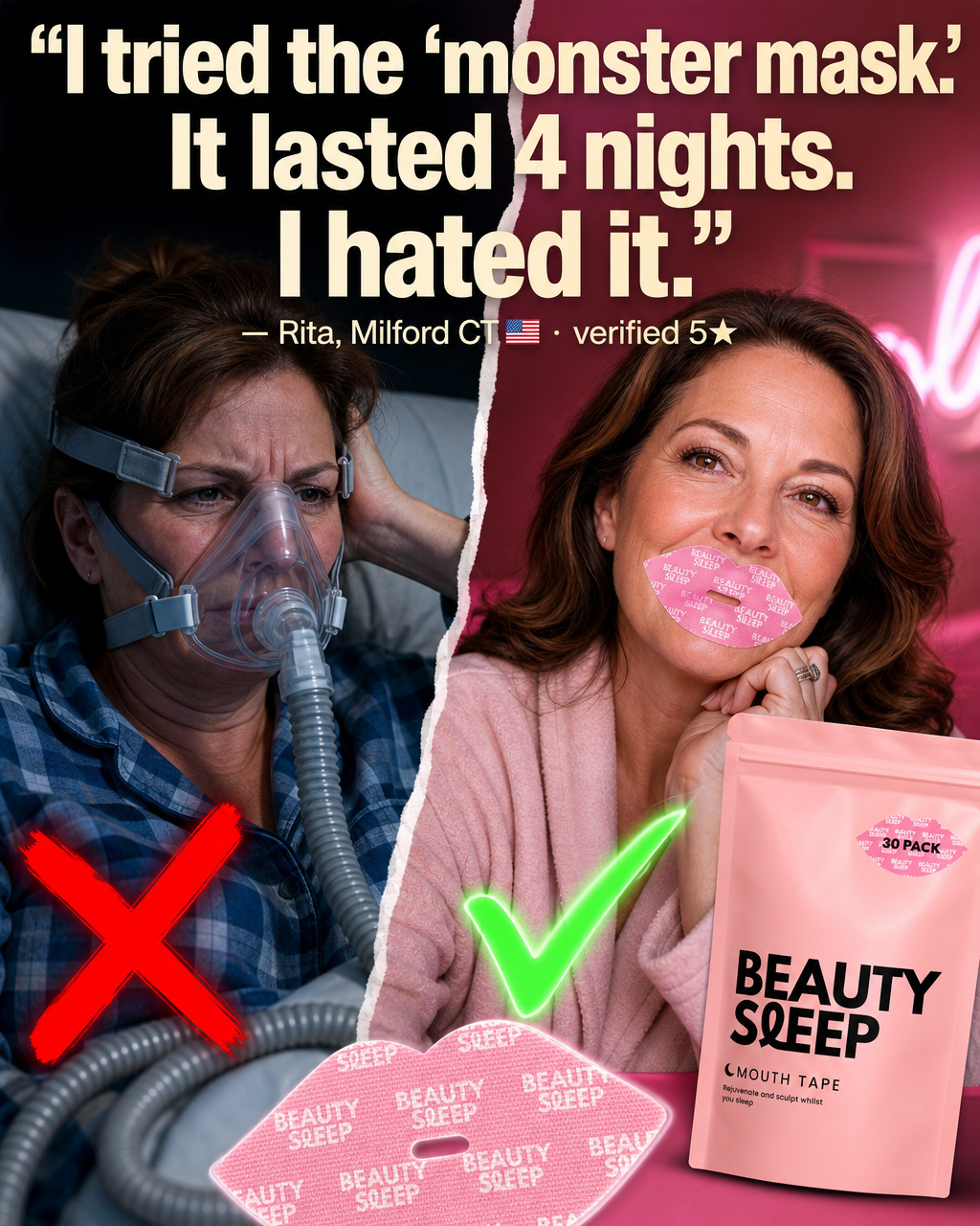 Beauty Sleep Facebook ad