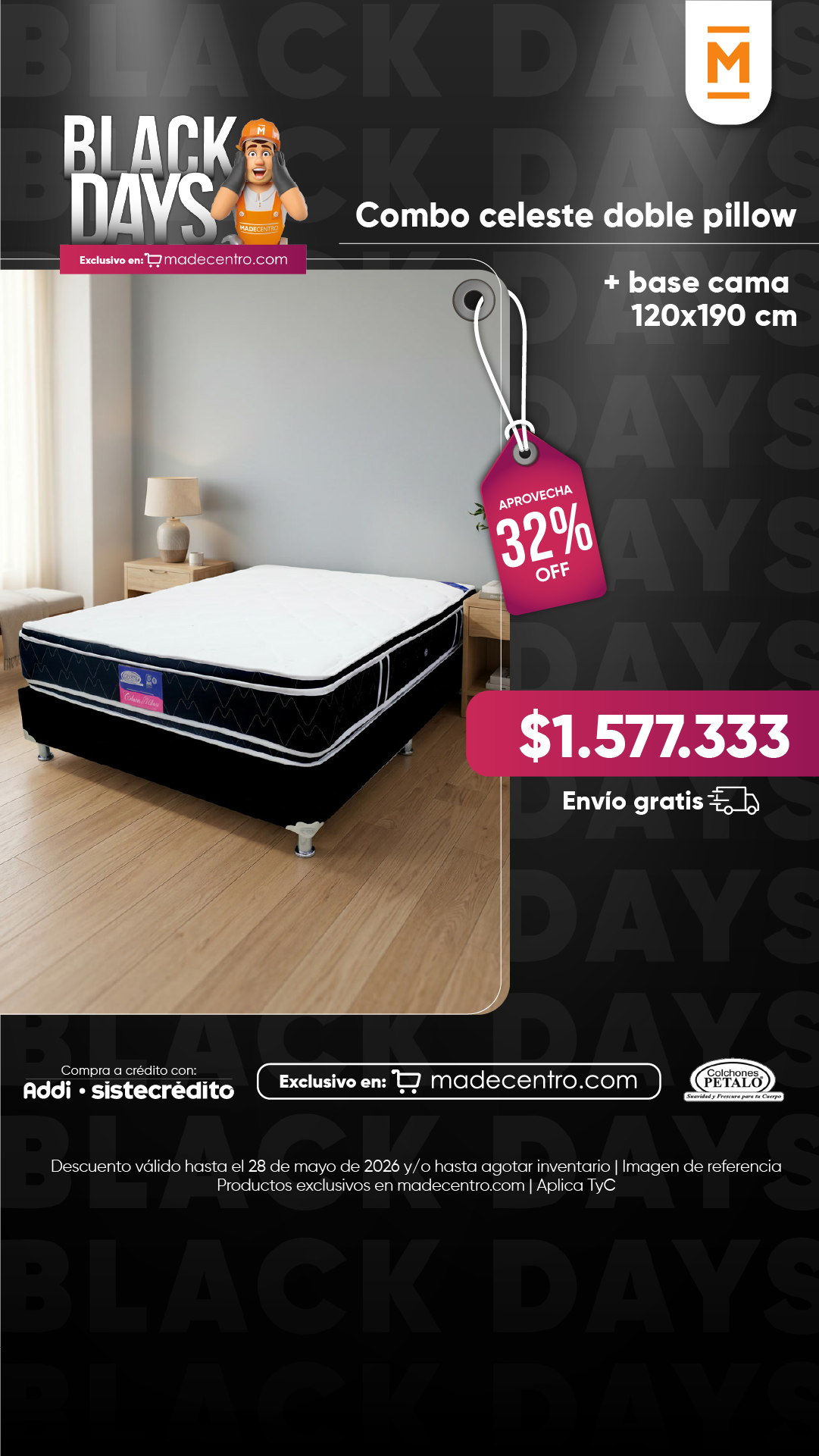 Madecentro Colombia SAS Facebook ad from May 20, 2026