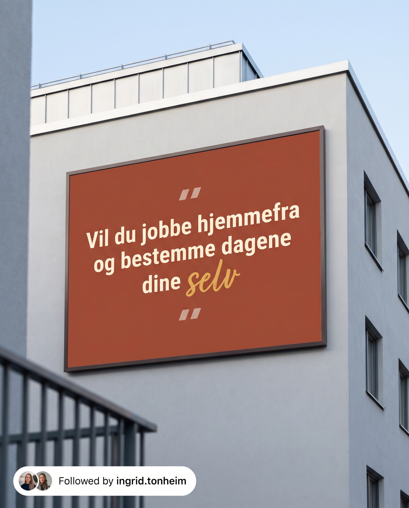 Ingrid Tonheim Facebook ad