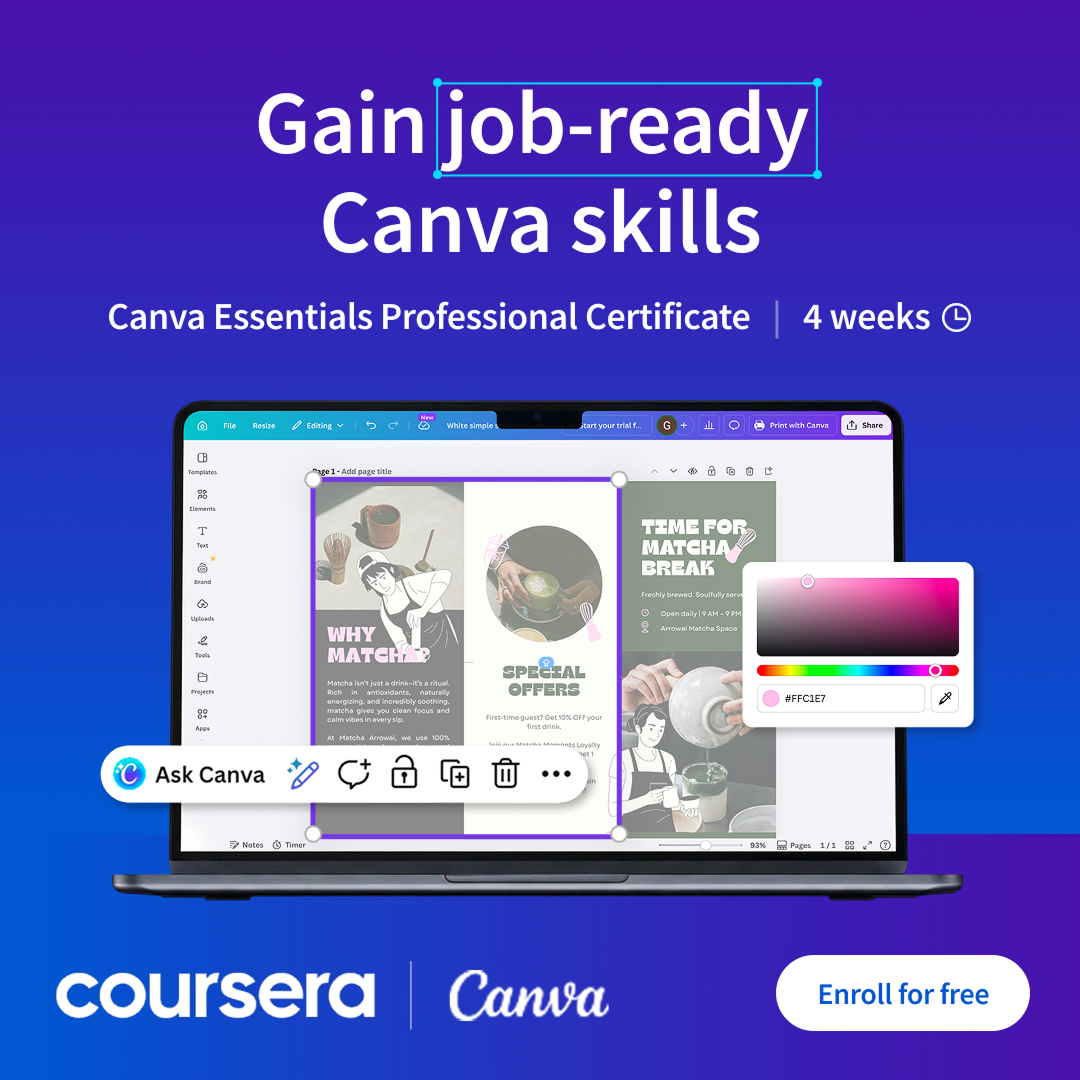 Coursera Facebook ad