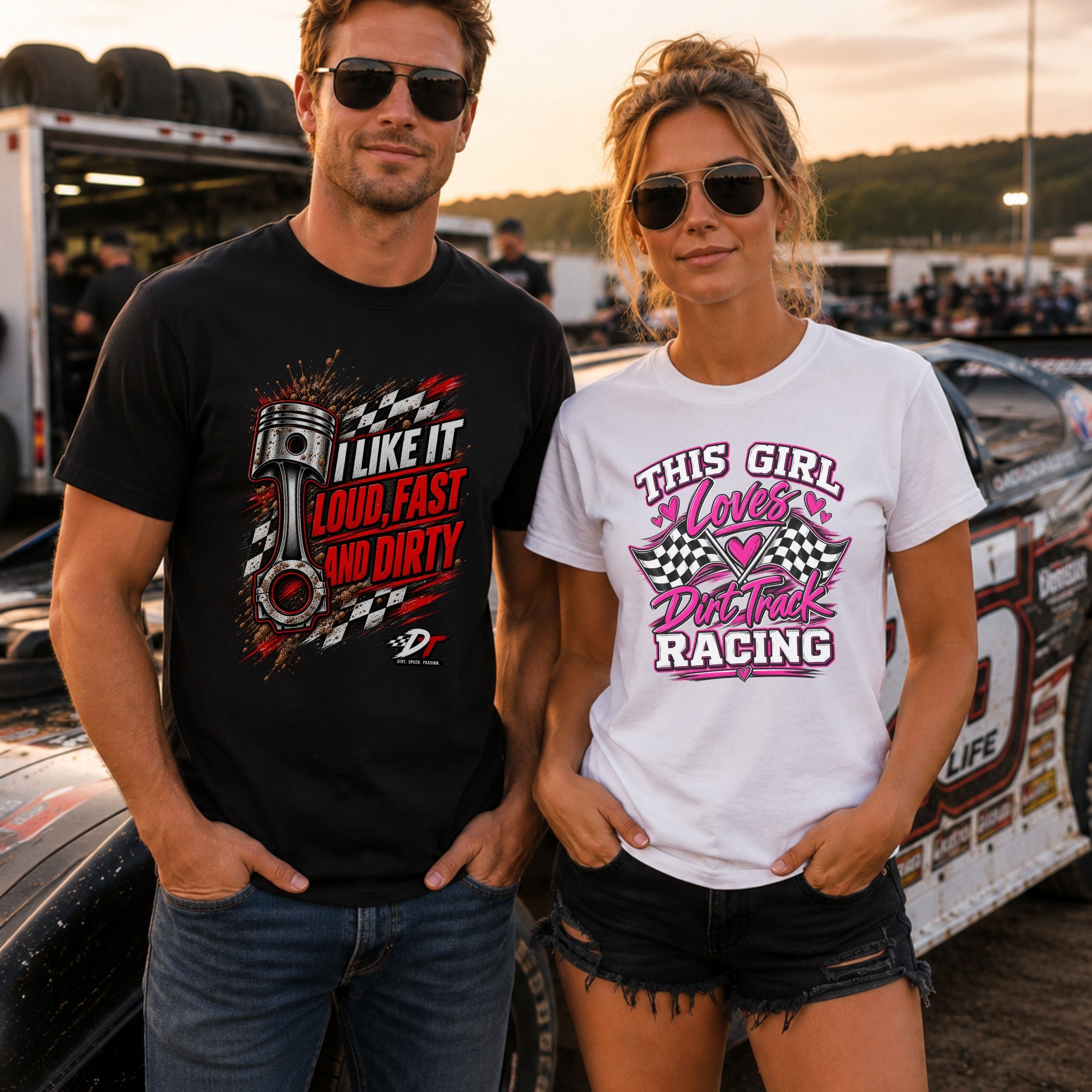 DraftThis Facebook ad: Dirt Track Racing Apparel