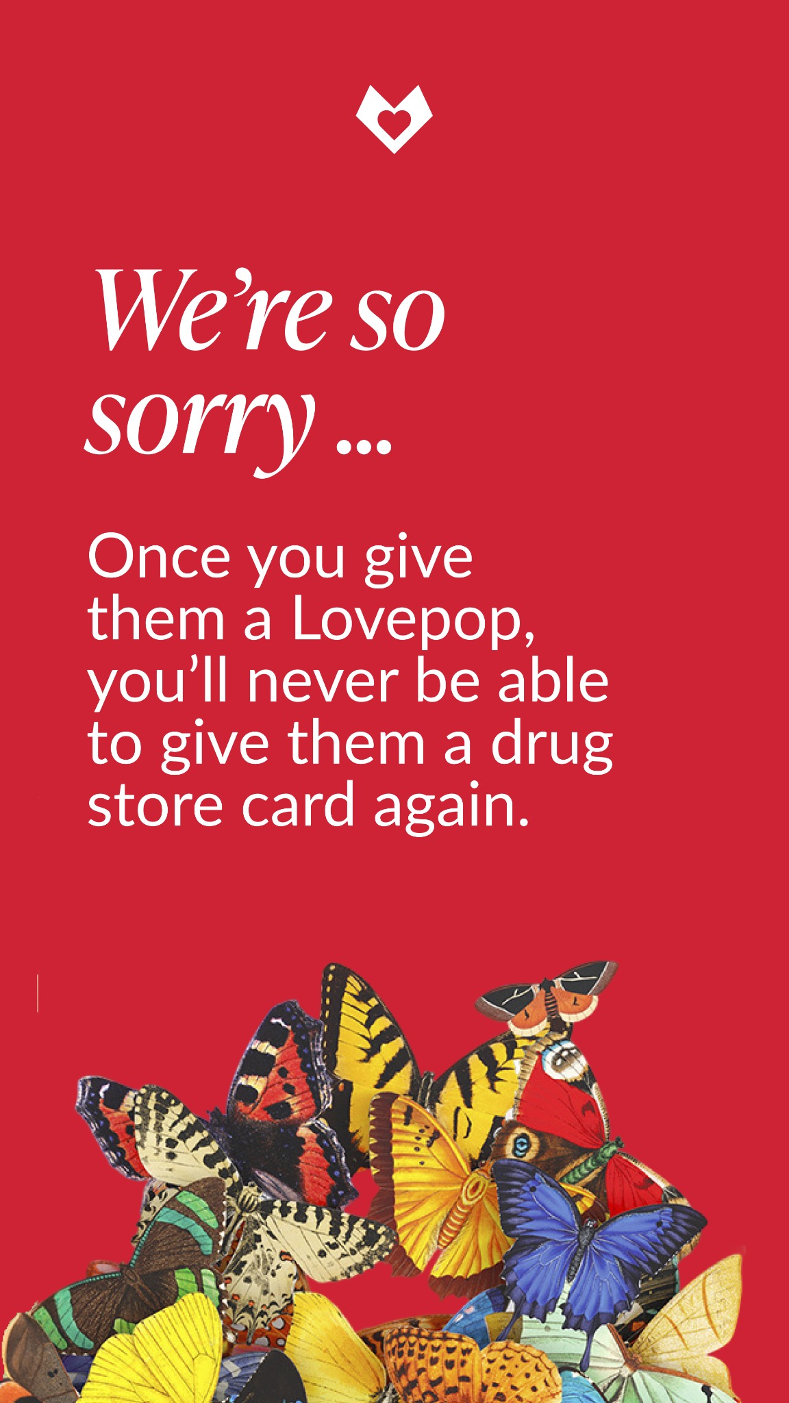 Lovepop Cards Facebook ad from Jul 23, 2026