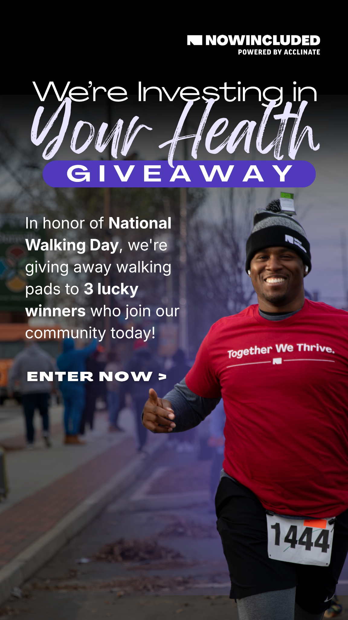 NOWINCLUDED Facebook ad: Join NOWINCLUDED to Win