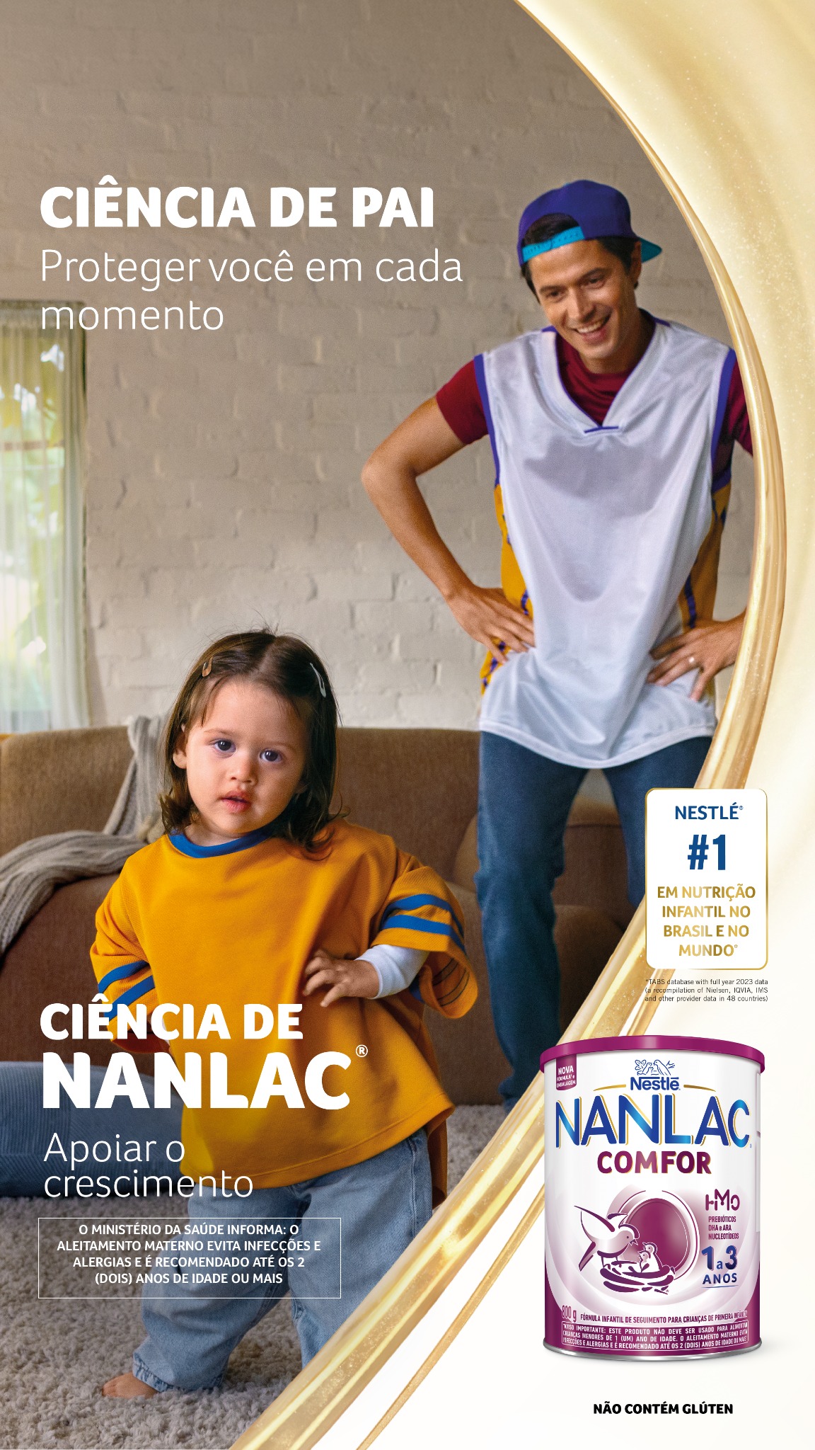 Nanlac Facebook ad: Conforto em cada passo