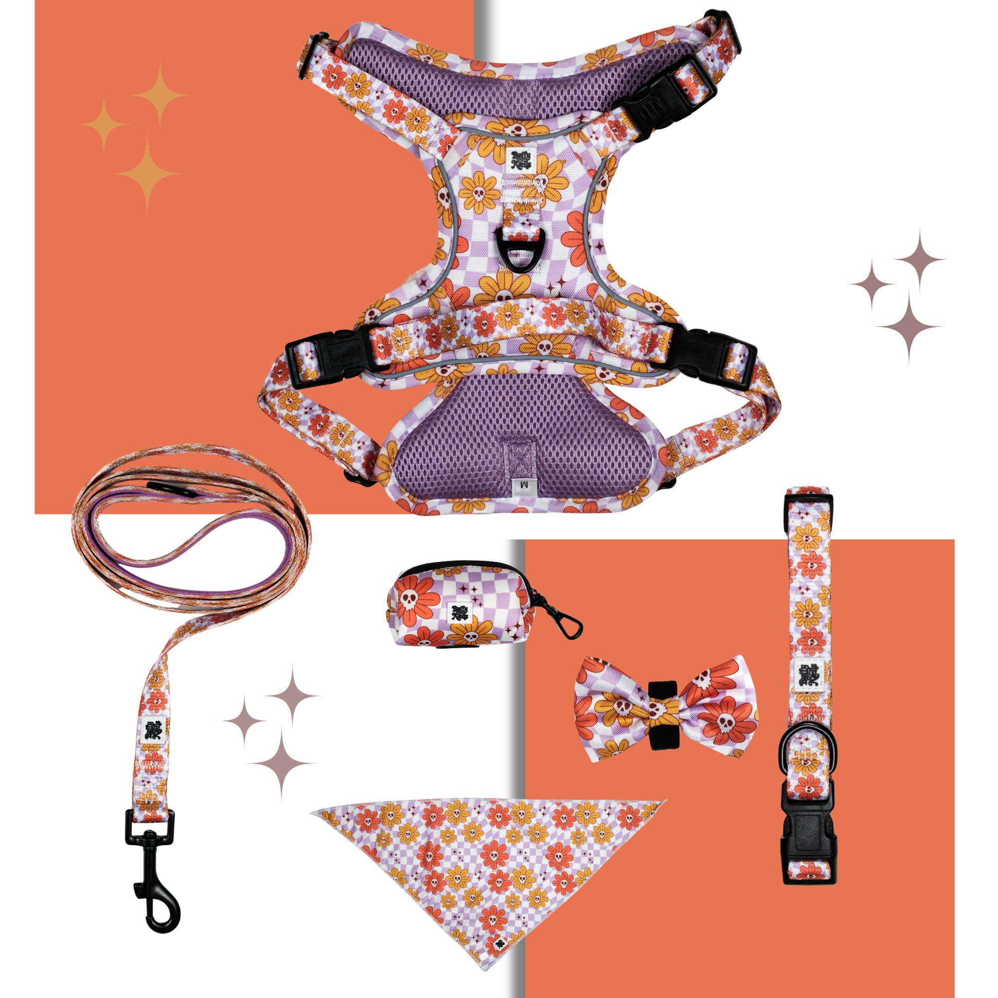 Buffy and Nells Facebook ad: Alt dogwear for dogs with attitude.