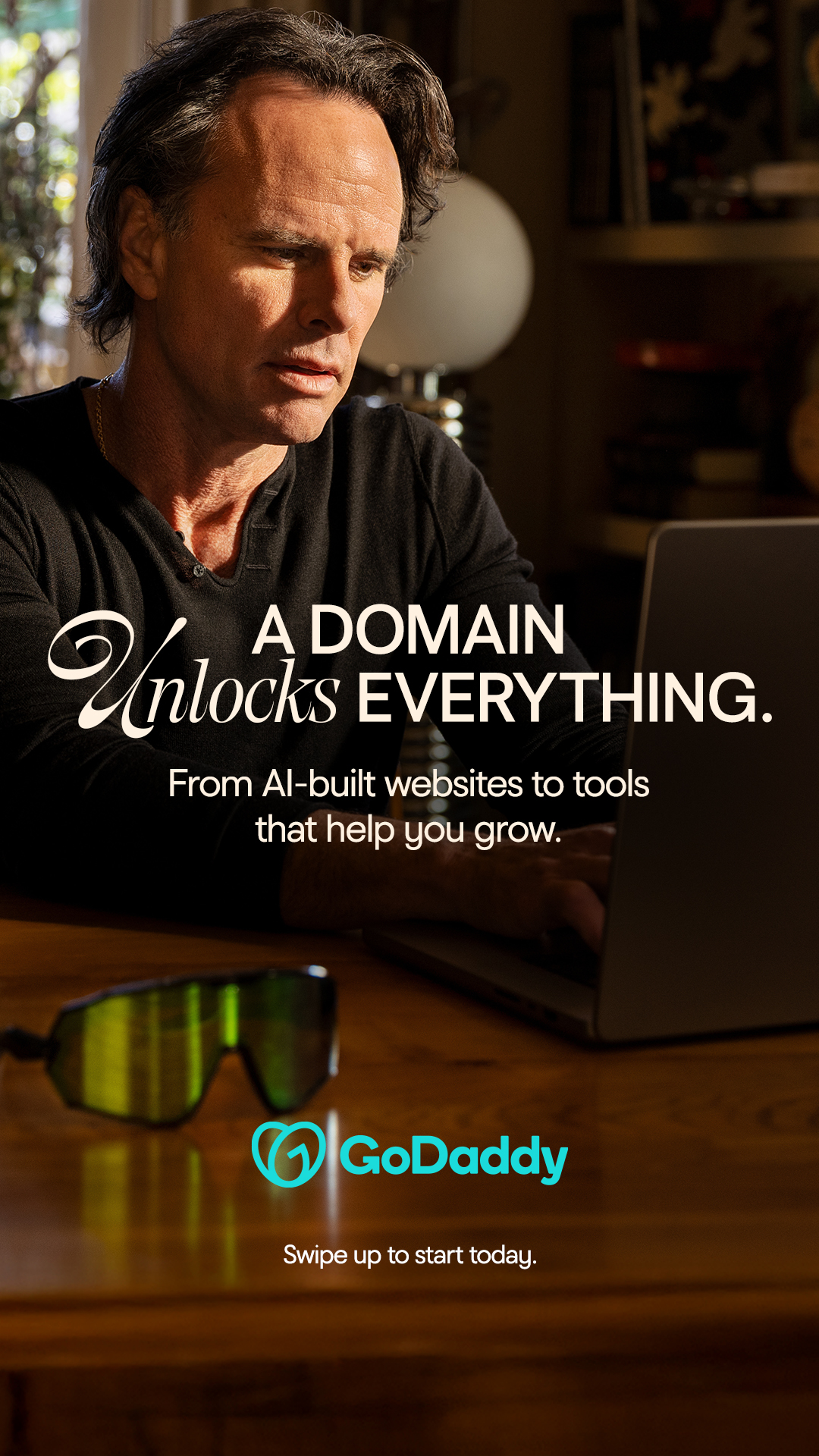 GoDaddy Facebook ad
