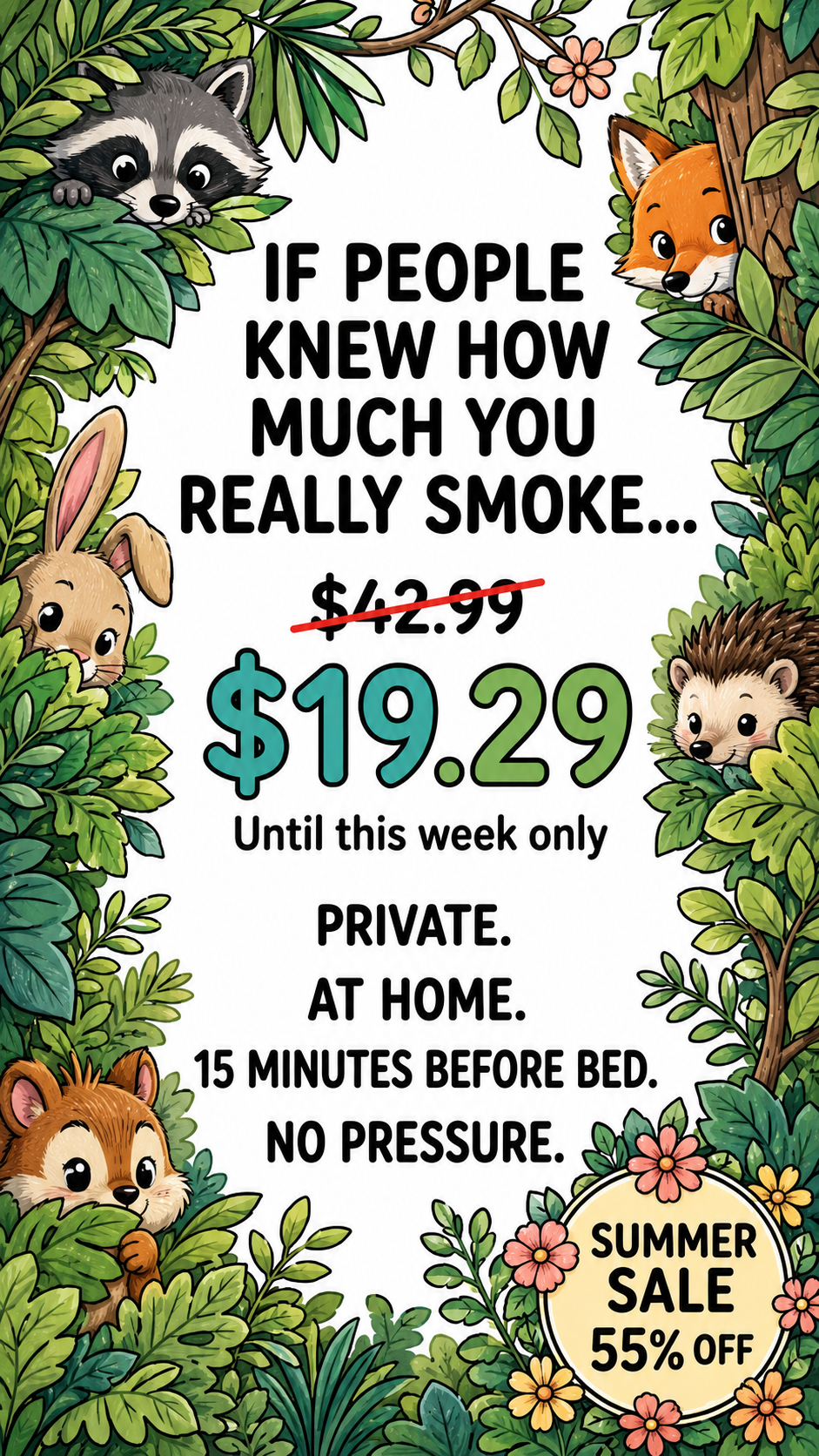 Hypnosis to Stop Smoking Facebook ad