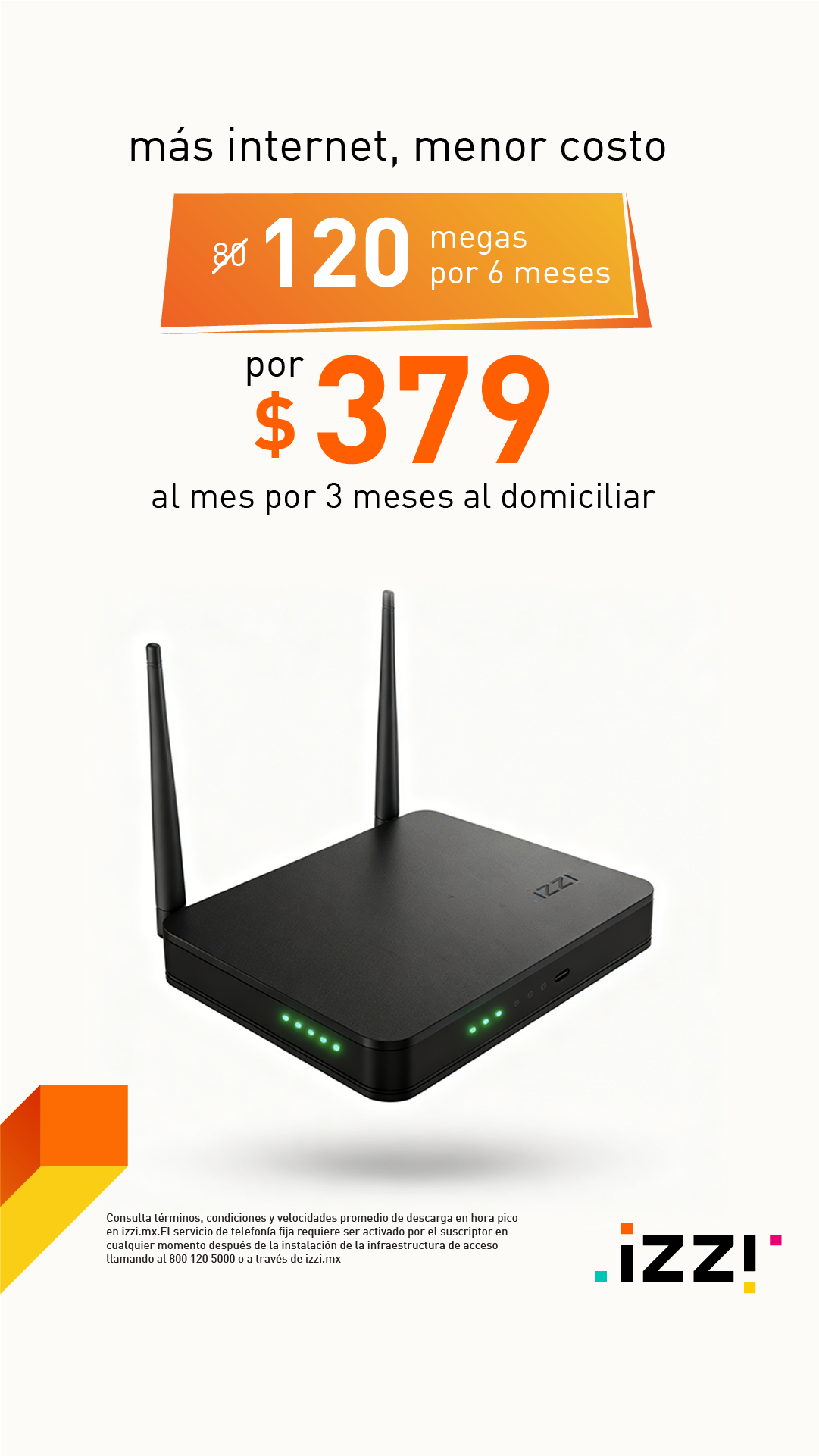 Internet y TV izzi  Facebook ad