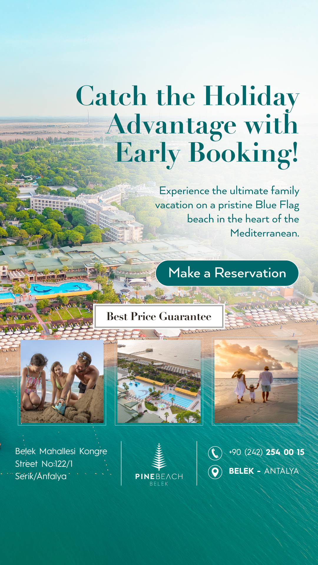 Pine Beach Belek Facebook ad from Mar 11, 2026