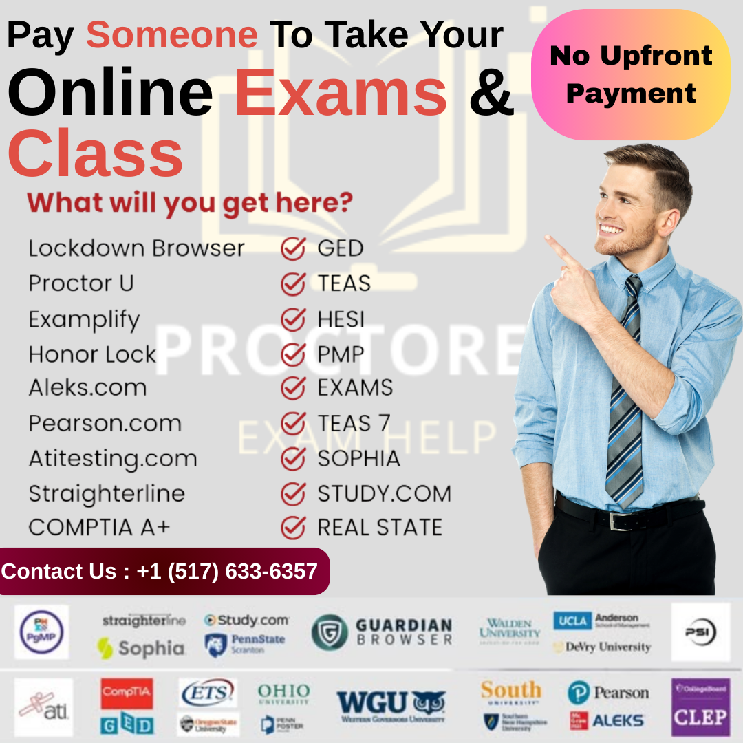 Proctored Exam Help Facebook ad: Chat with us