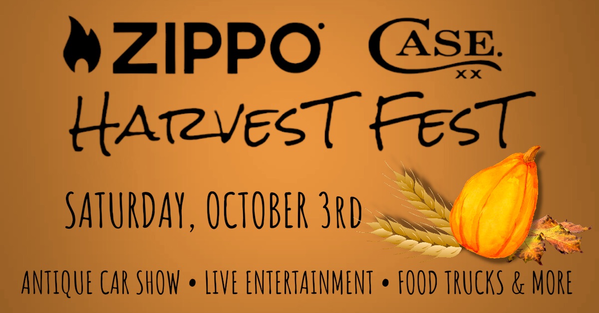 Zippo/Case Museum & Flagship Store Facebook ad: 2026 Zippo/Case Harvest Fest