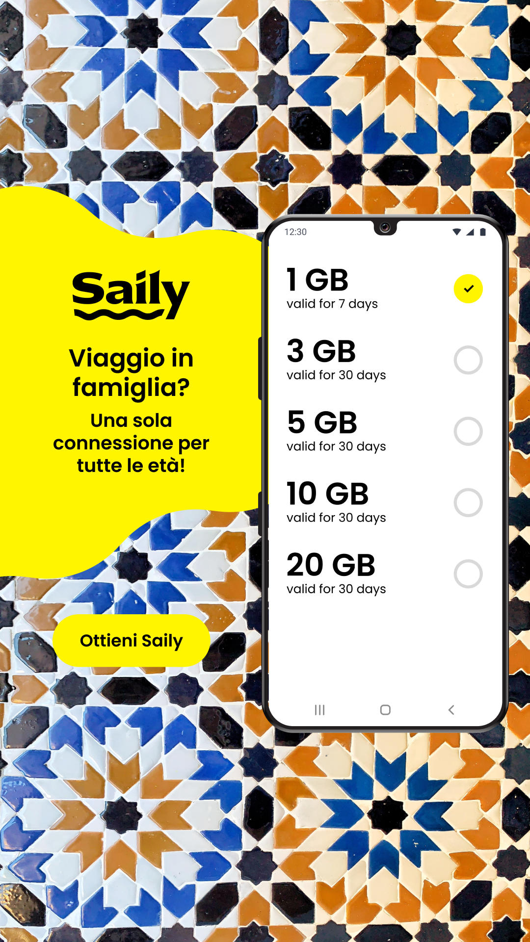 Saily Facebook ad