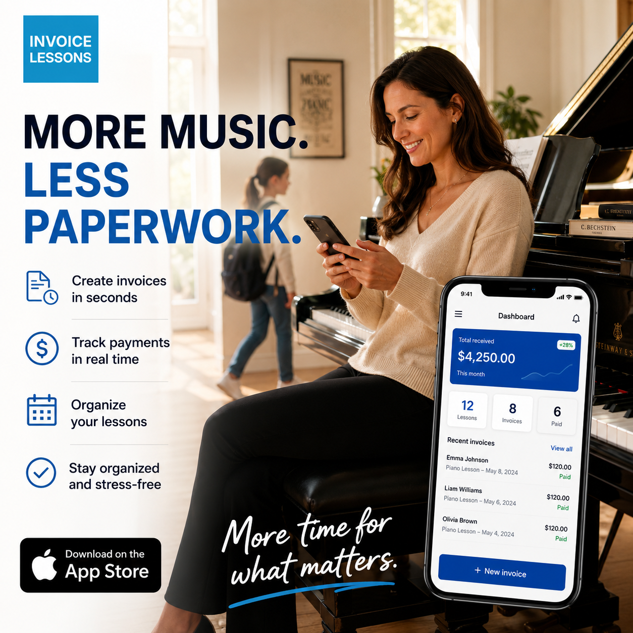 Lessons Invoicing Facebook ad